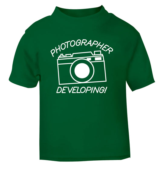 Photographer Developing  green Baby Toddler Tshirt 2 Years
