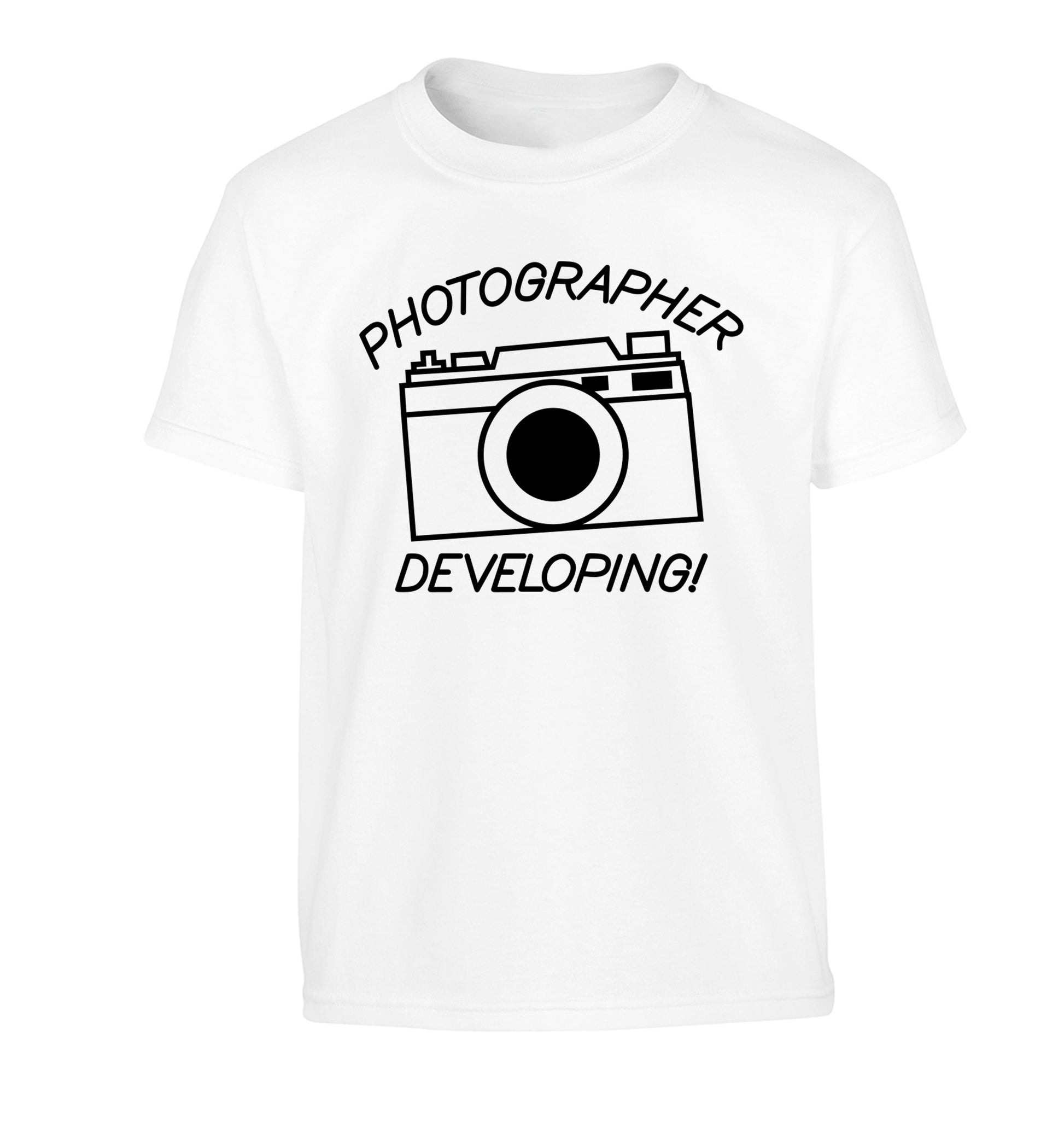 Photographer Developing  Children's white Tshirt 12-13 Years