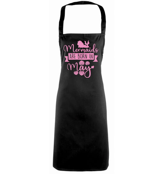 Mermaids are born in May black apron