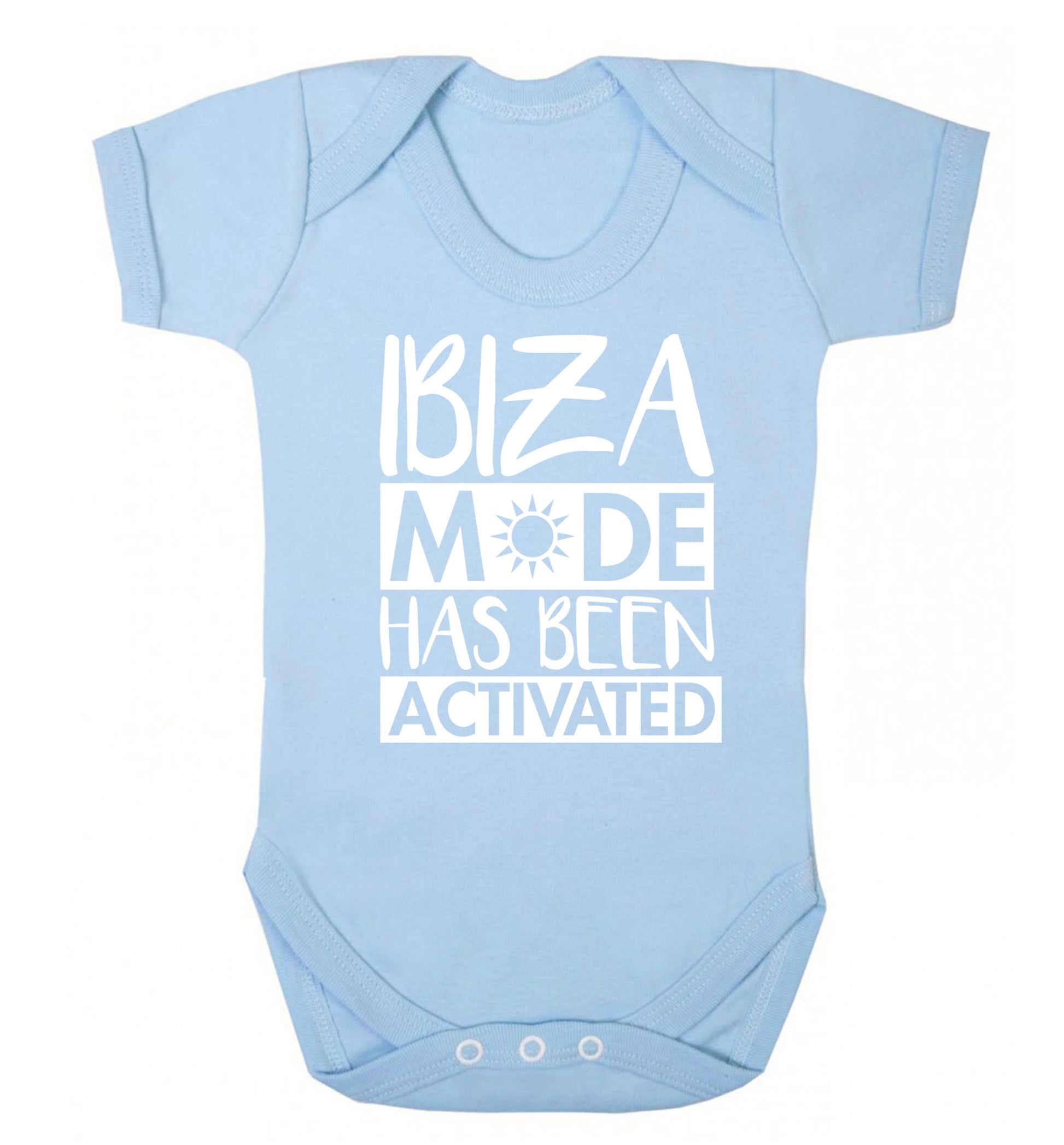 Ibiza mode has been activated Baby Vest pale blue 18-24 months