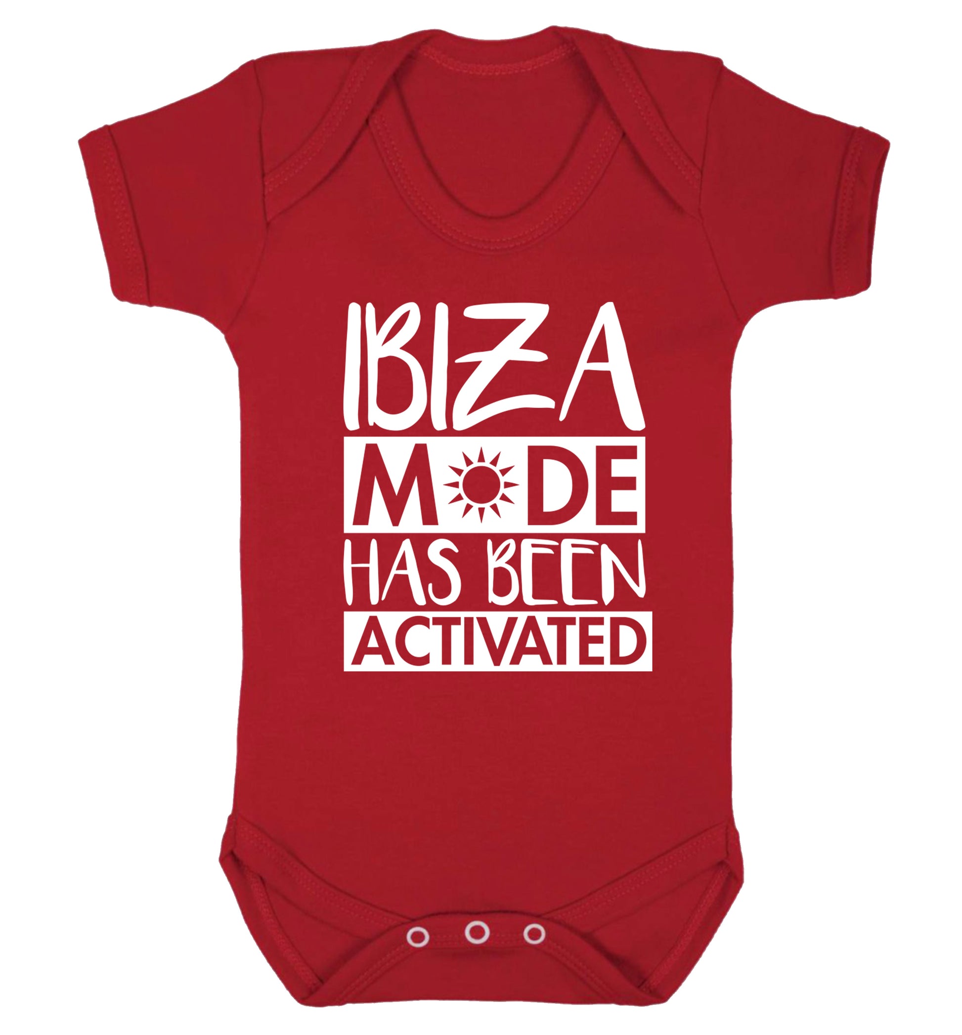 Ibiza mode has been activated Baby Vest red 18-24 months