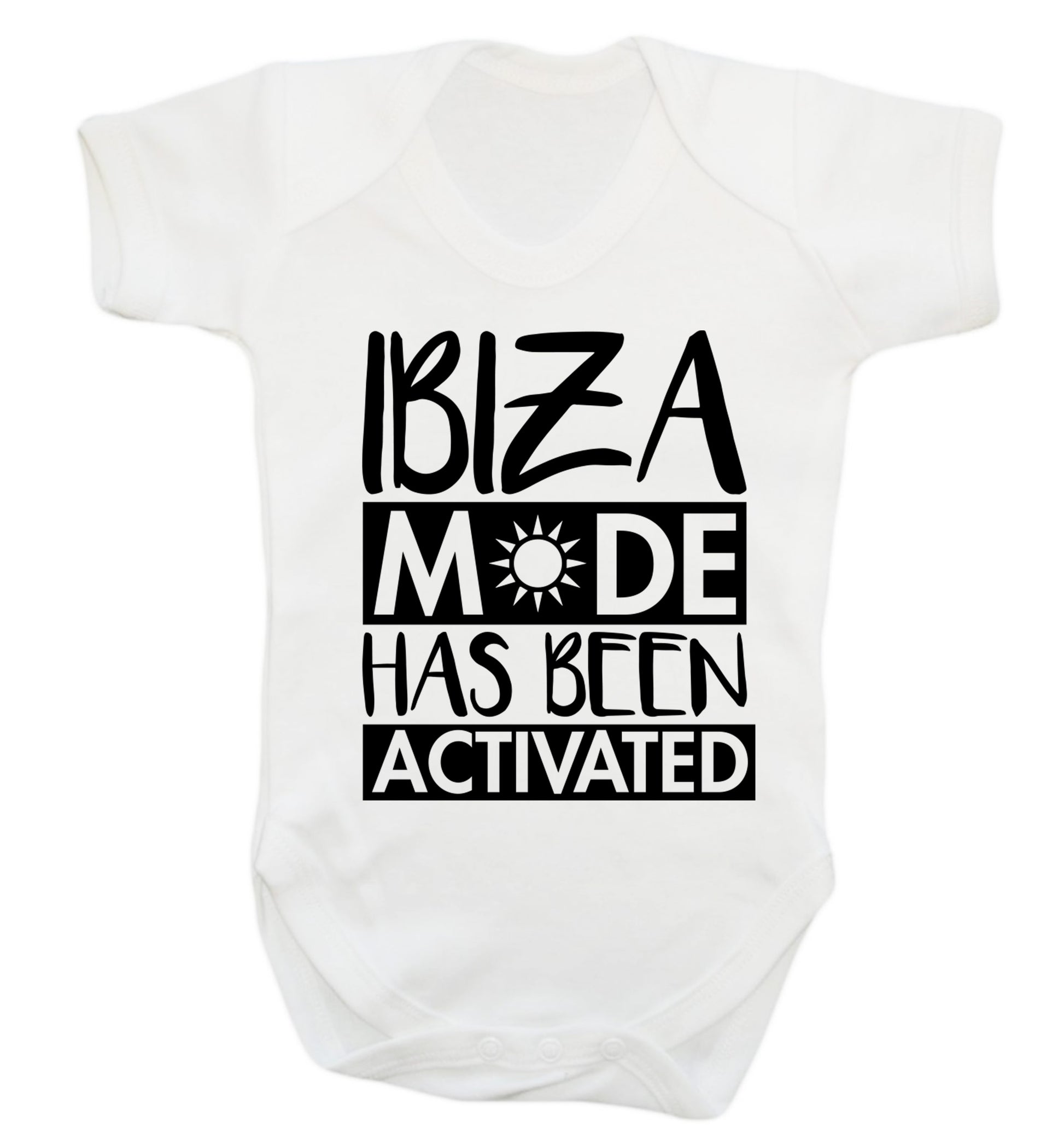 Ibiza mode has been activated Baby Vest white 18-24 months