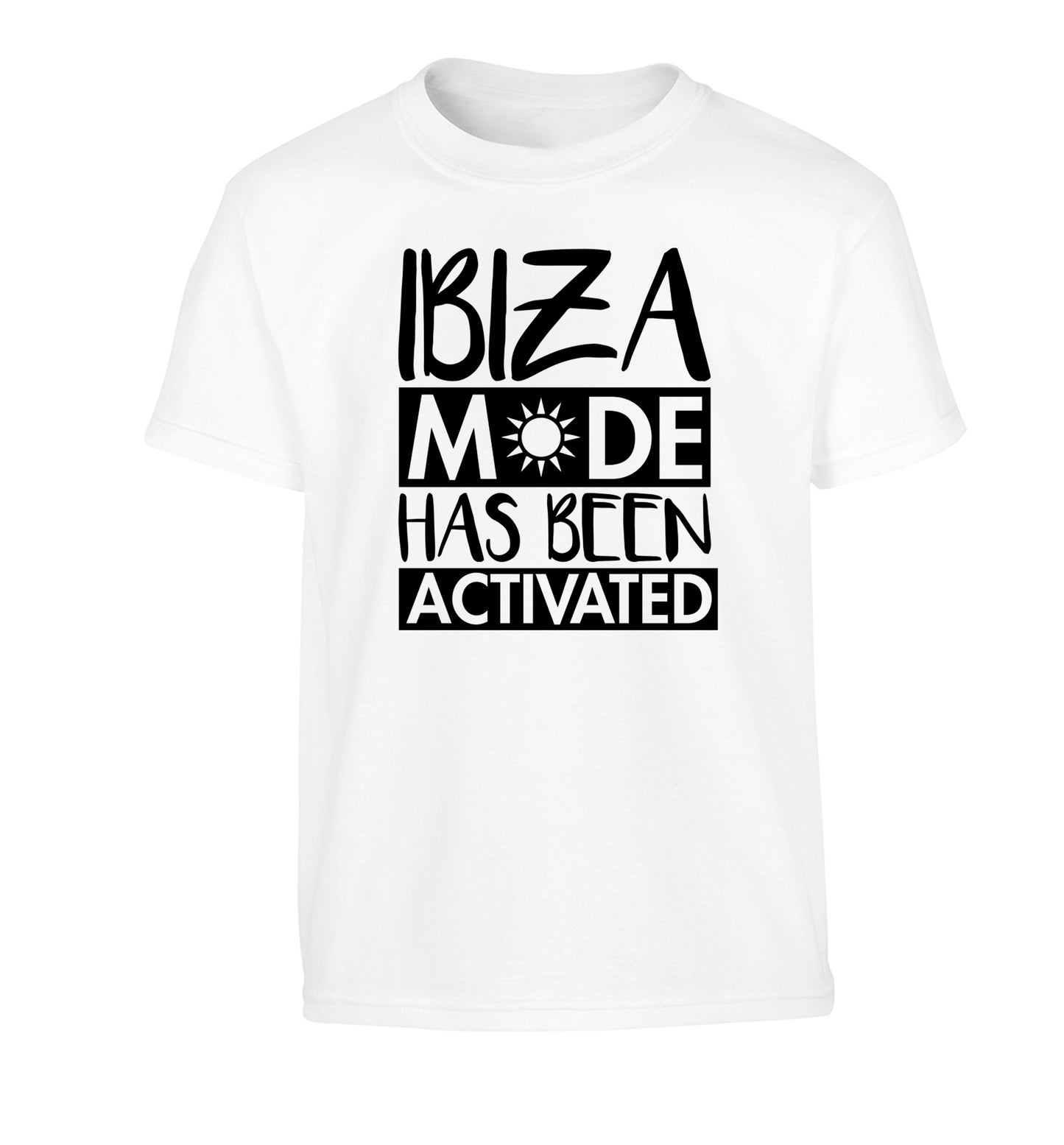 Ibiza mode has been activated Children's white Tshirt 12-13 Years