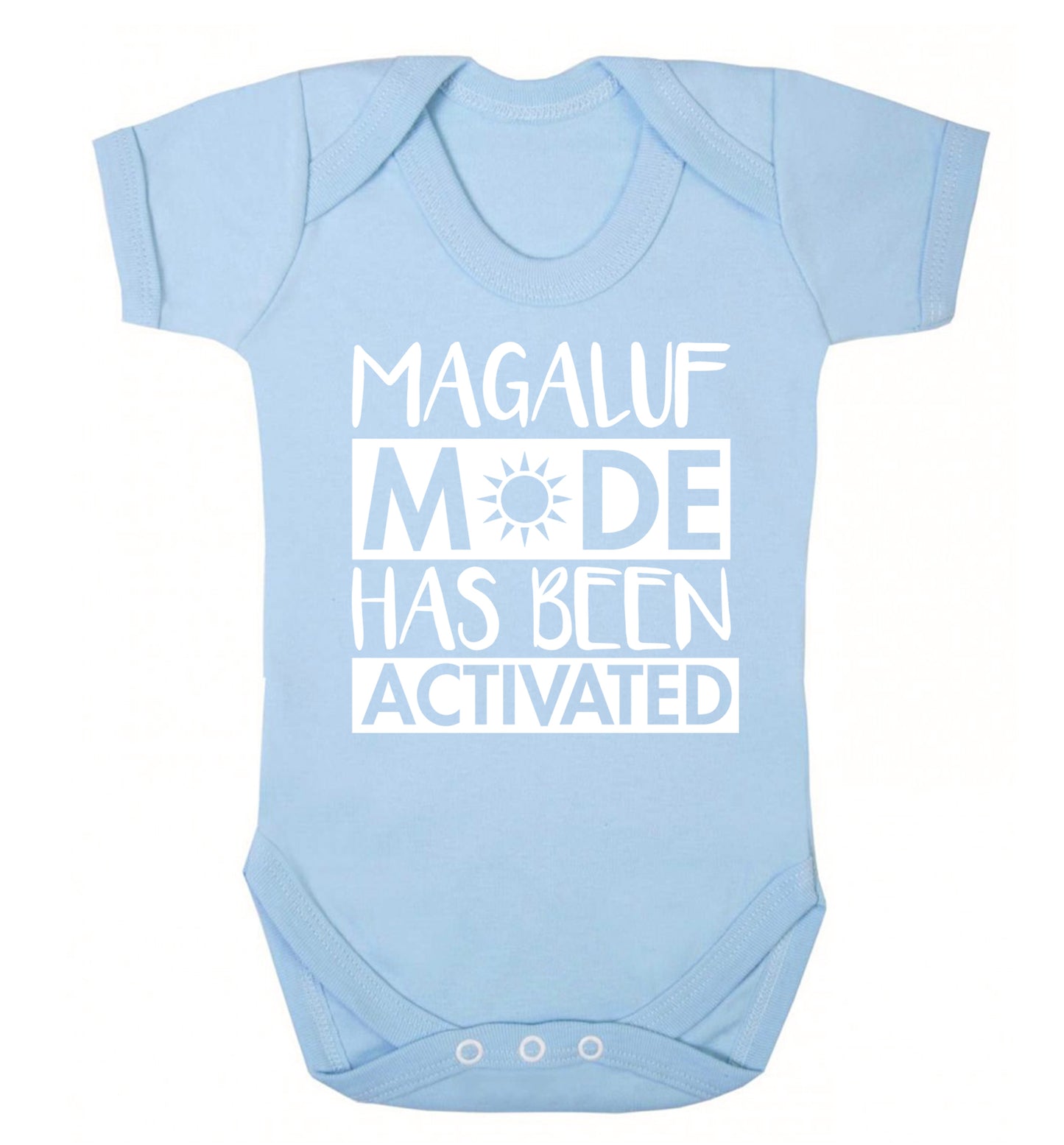 Magaluf mode has been activated Baby Vest pale blue 18-24 months