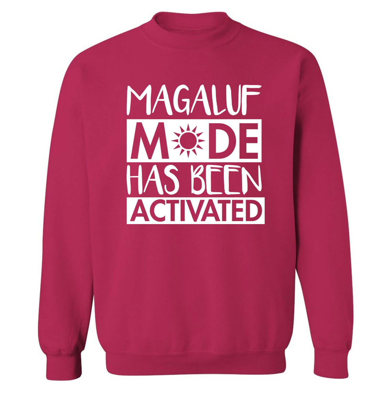 Magaluf mode has been activated Adult's unisex pink Sweater 2XL