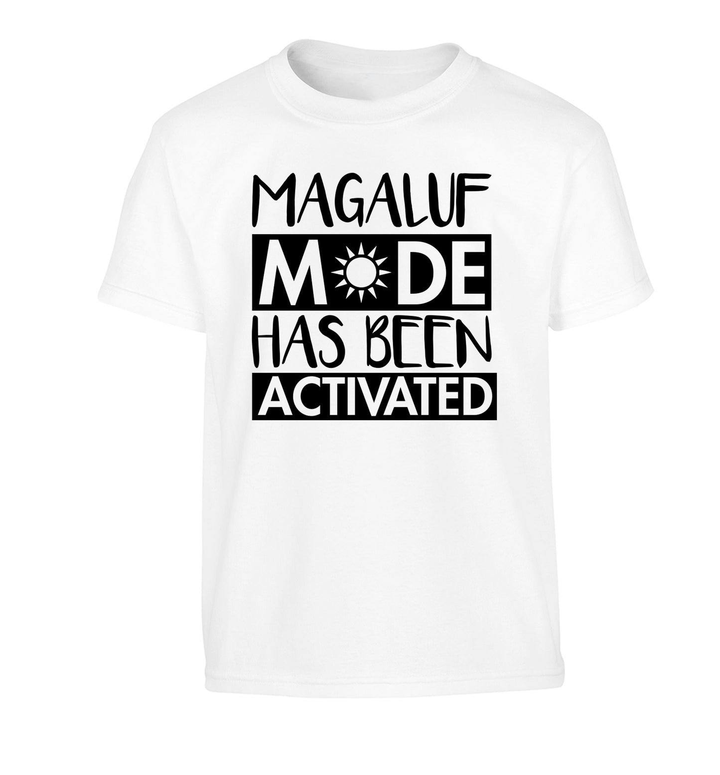 Magaluf mode has been activated Children's white Tshirt 12-13 Years