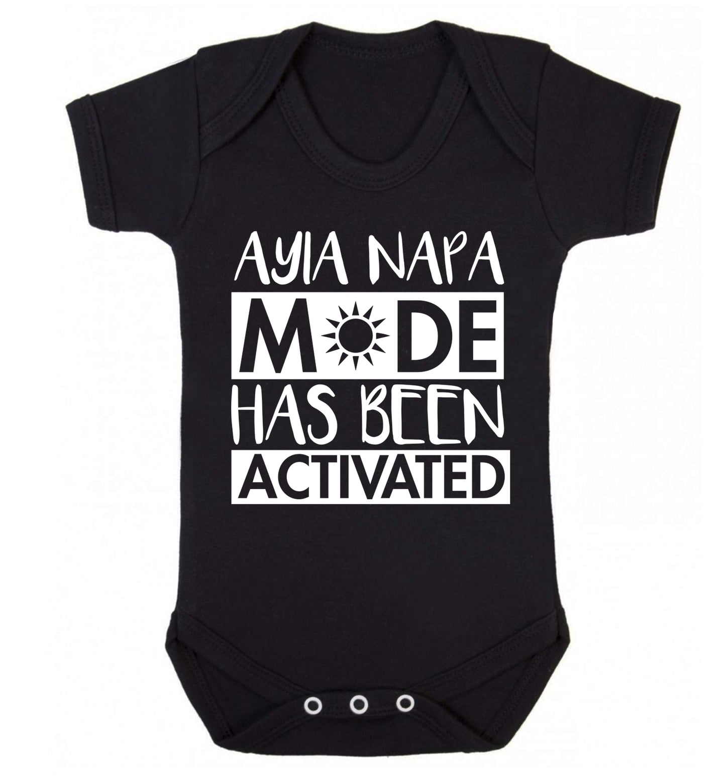 Ayia Napa mode has been activated Baby Vest black 18-24 months