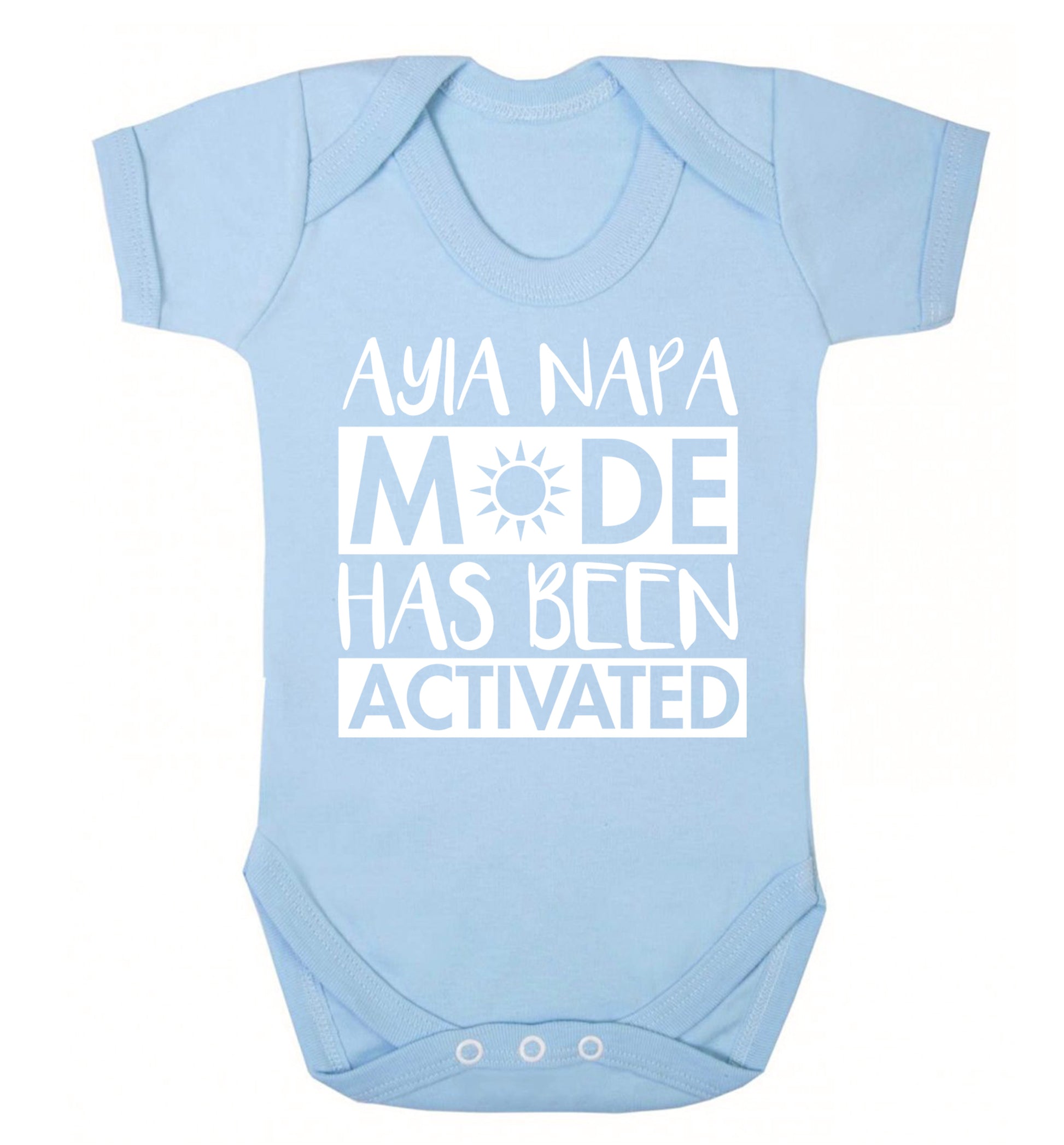 Ayia Napa mode has been activated Baby Vest pale blue 18-24 months
