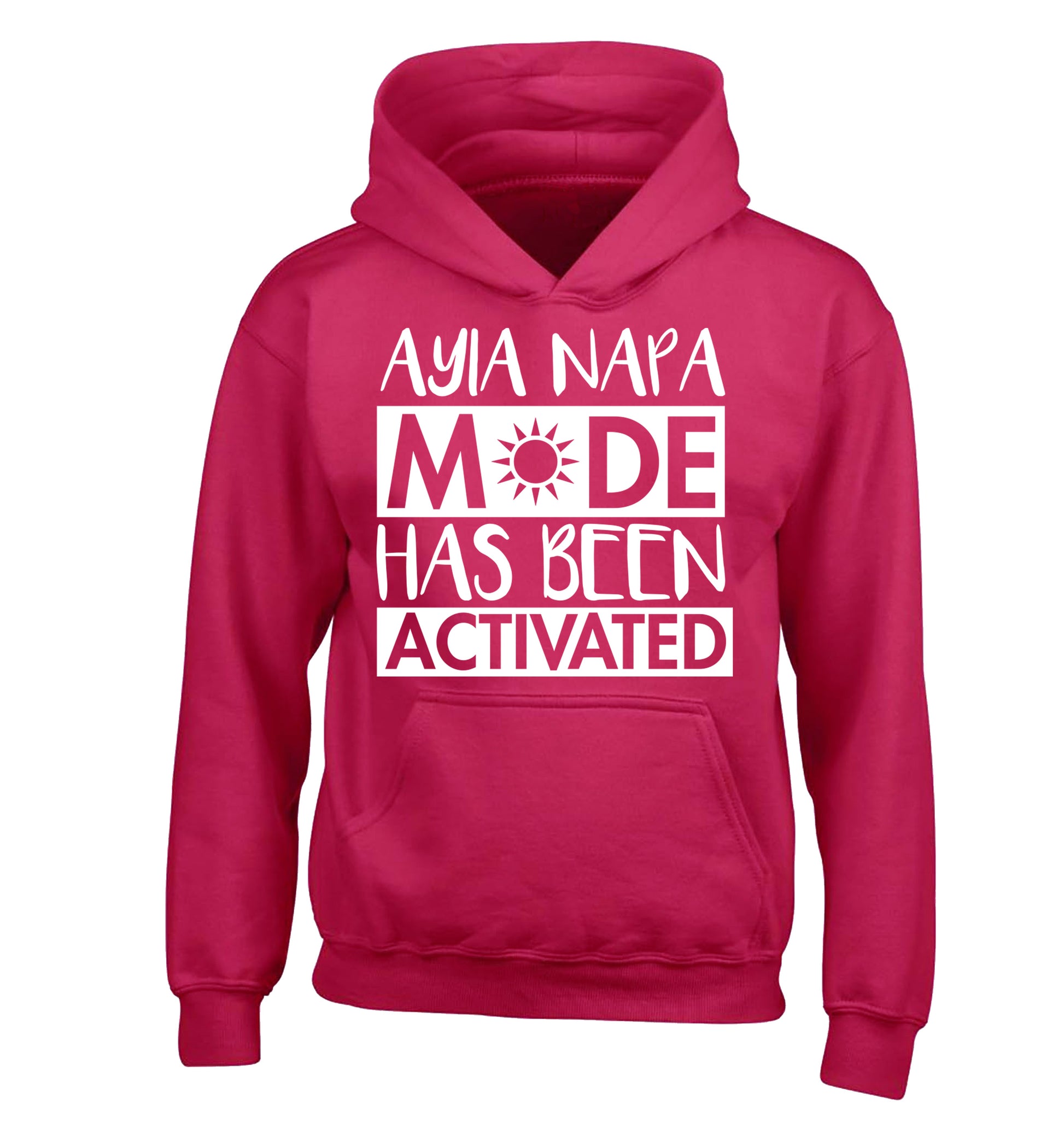 Ayia Napa mode has been activated children's pink hoodie 12-13 Years