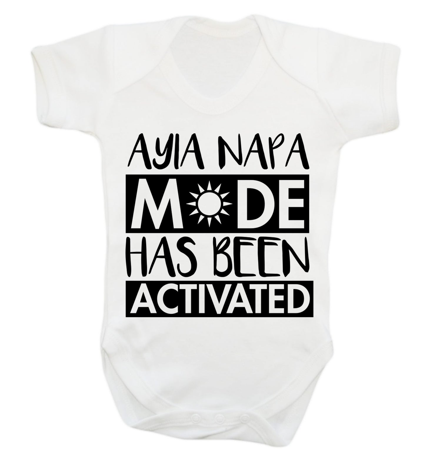 Ayia Napa mode has been activated Baby Vest white 18-24 months