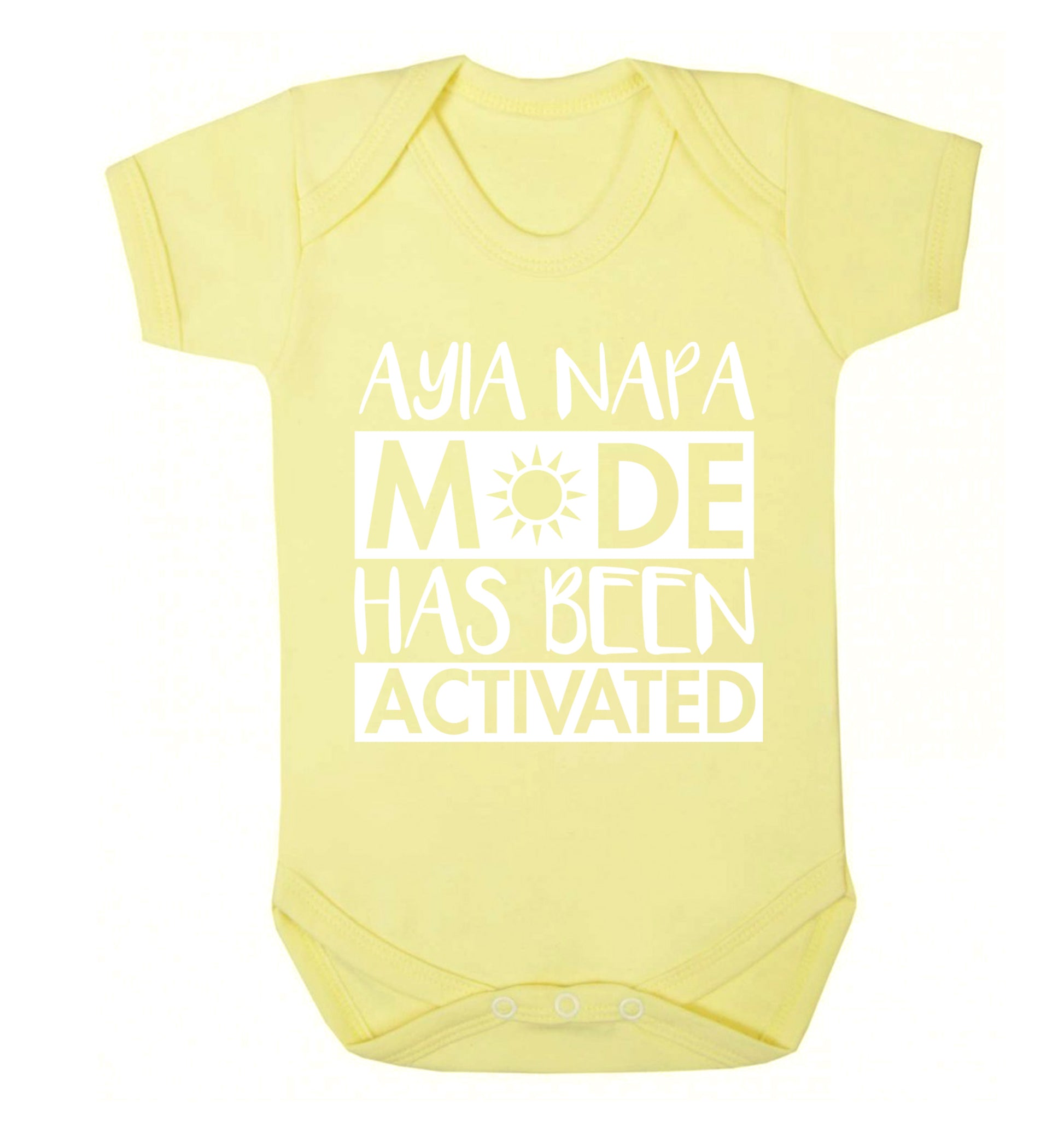 Ayia Napa mode has been activated Baby Vest pale yellow 18-24 months