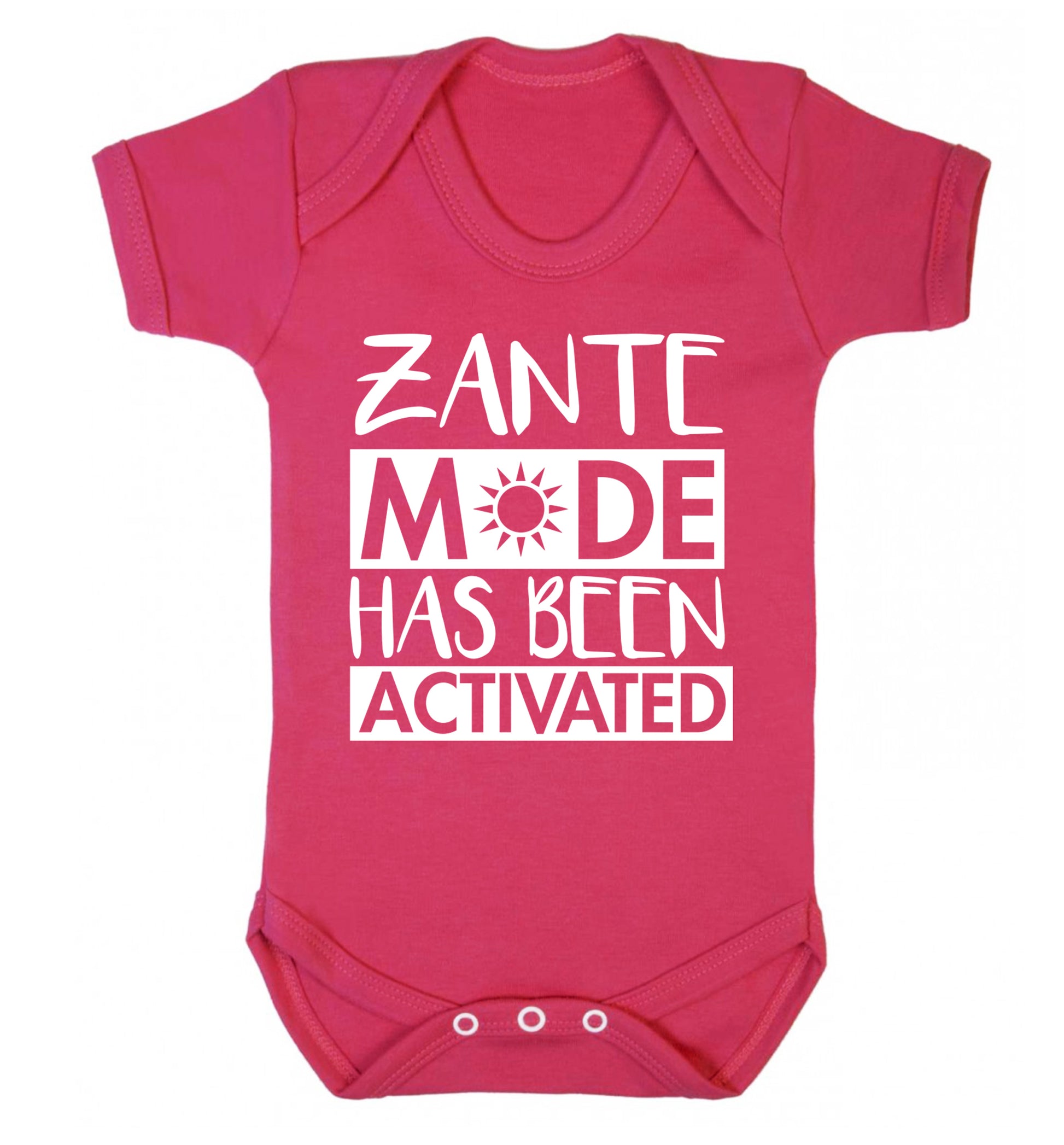 Zante mode has been activated Baby Vest dark pink 18-24 months