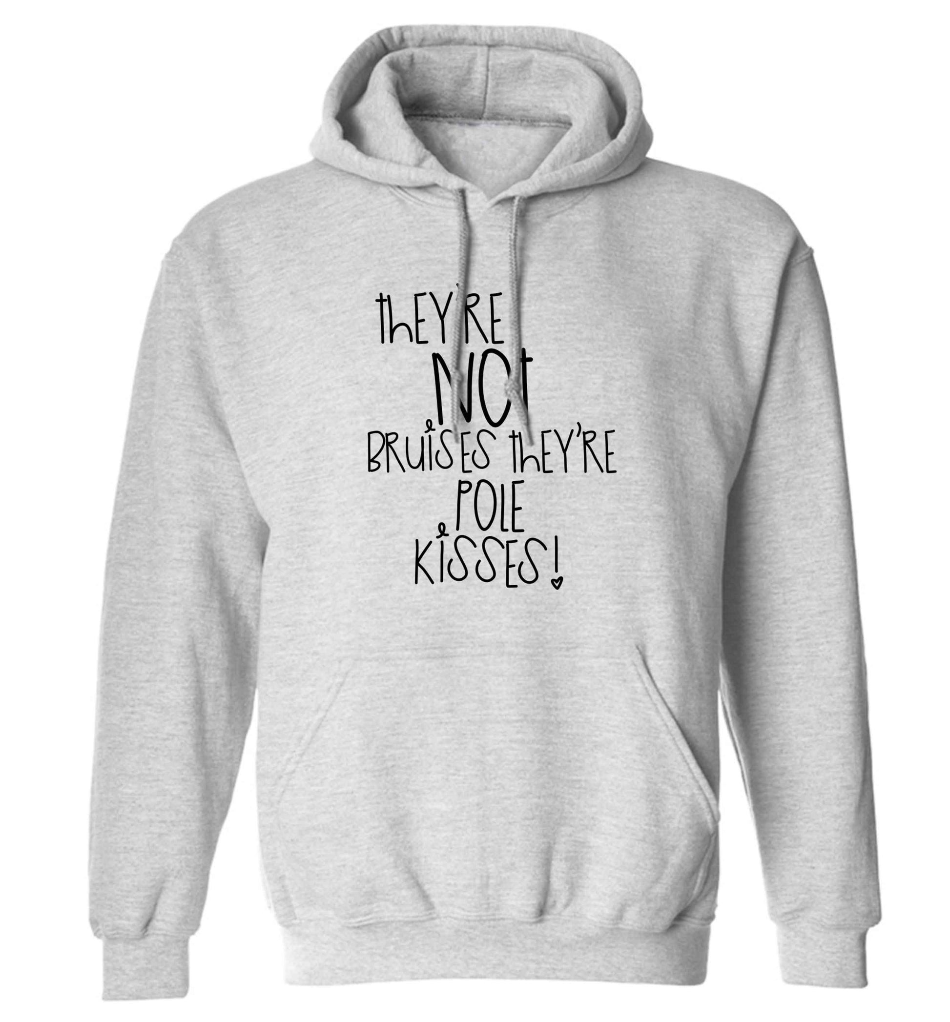 They're not bruises they're pole kisses adults unisex grey hoodie 2XL