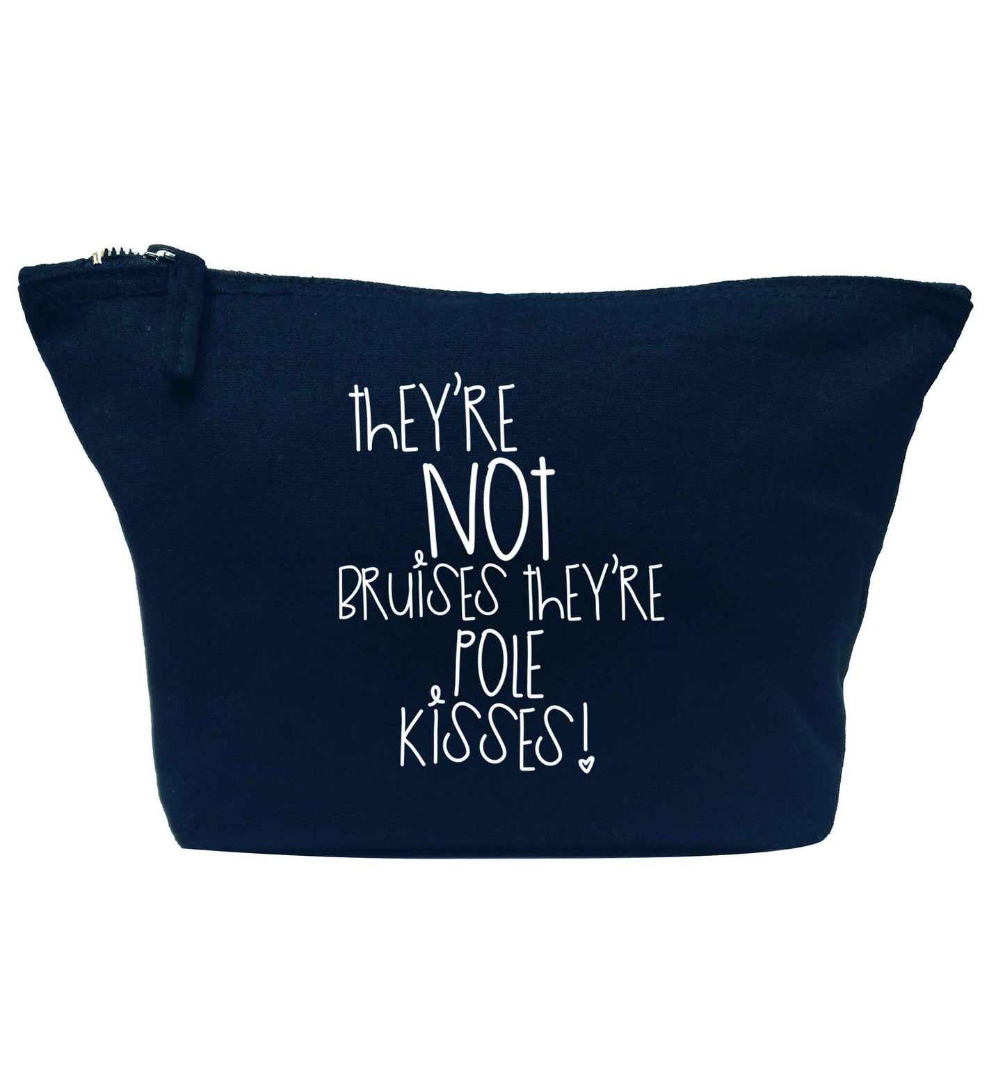 They're not bruises they're pole kisses navy makeup bag