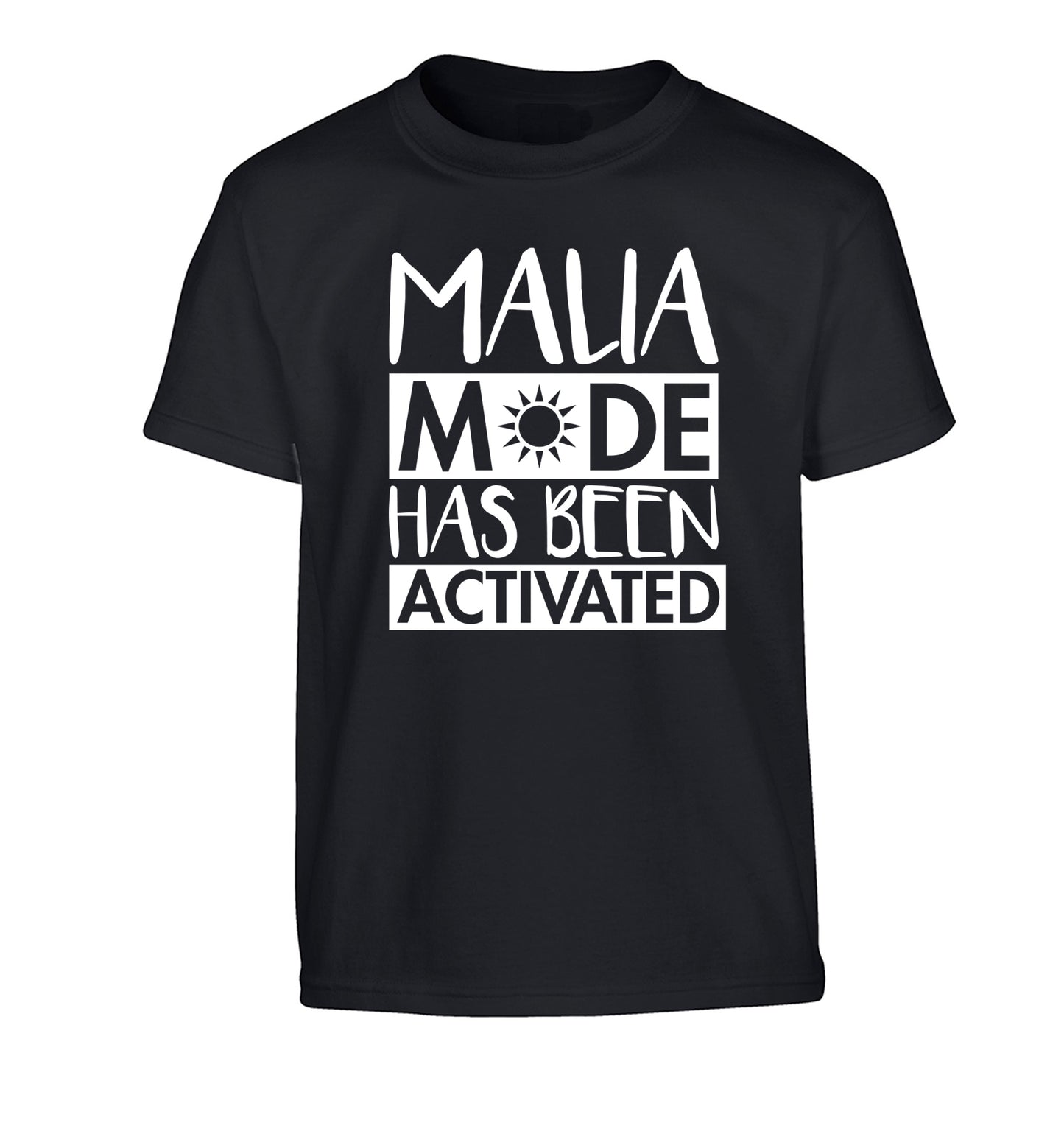 Malia mode has been activated Children's black Tshirt 12-13 Years
