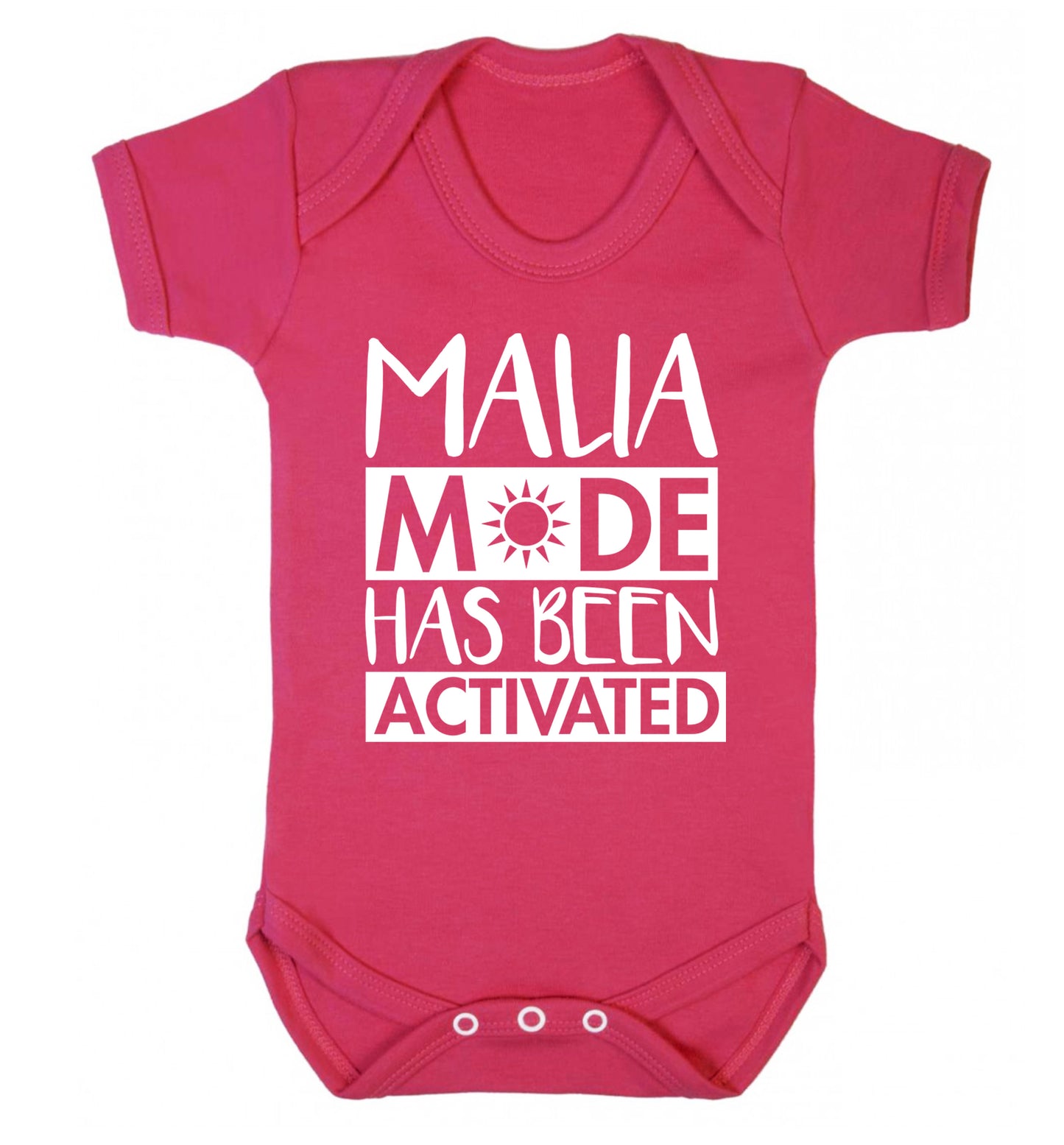 Malia mode has been activated Baby Vest dark pink 18-24 months