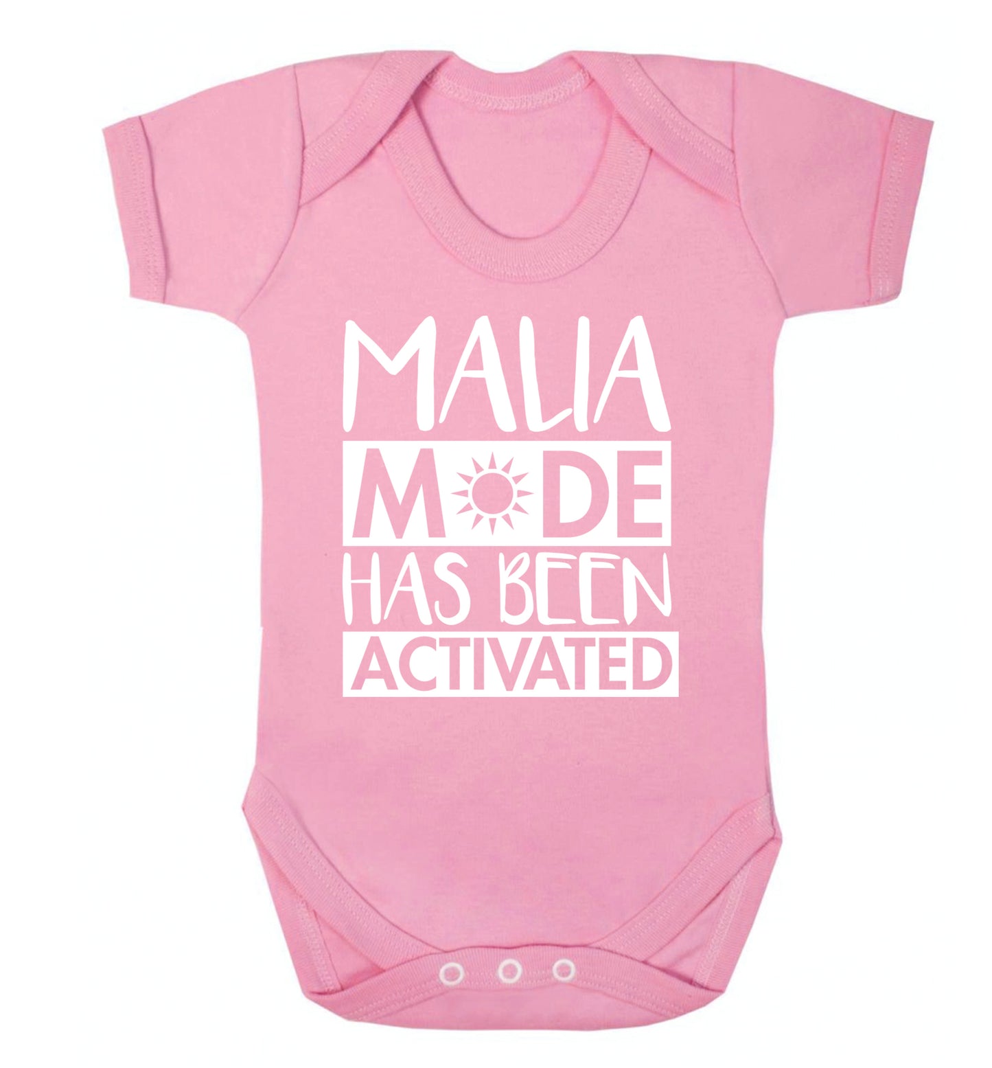 Malia mode has been activated Baby Vest pale pink 18-24 months