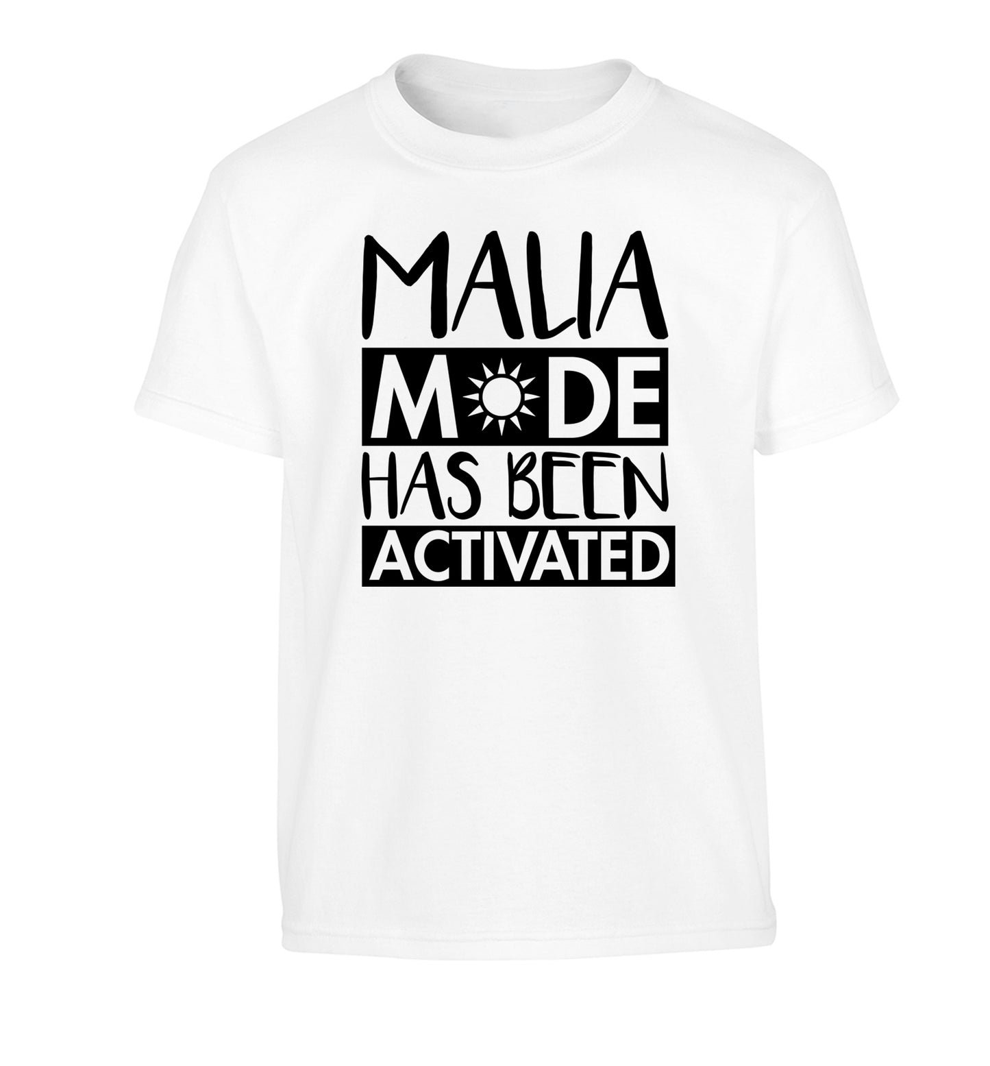 Malia mode has been activated Children's white Tshirt 12-13 Years