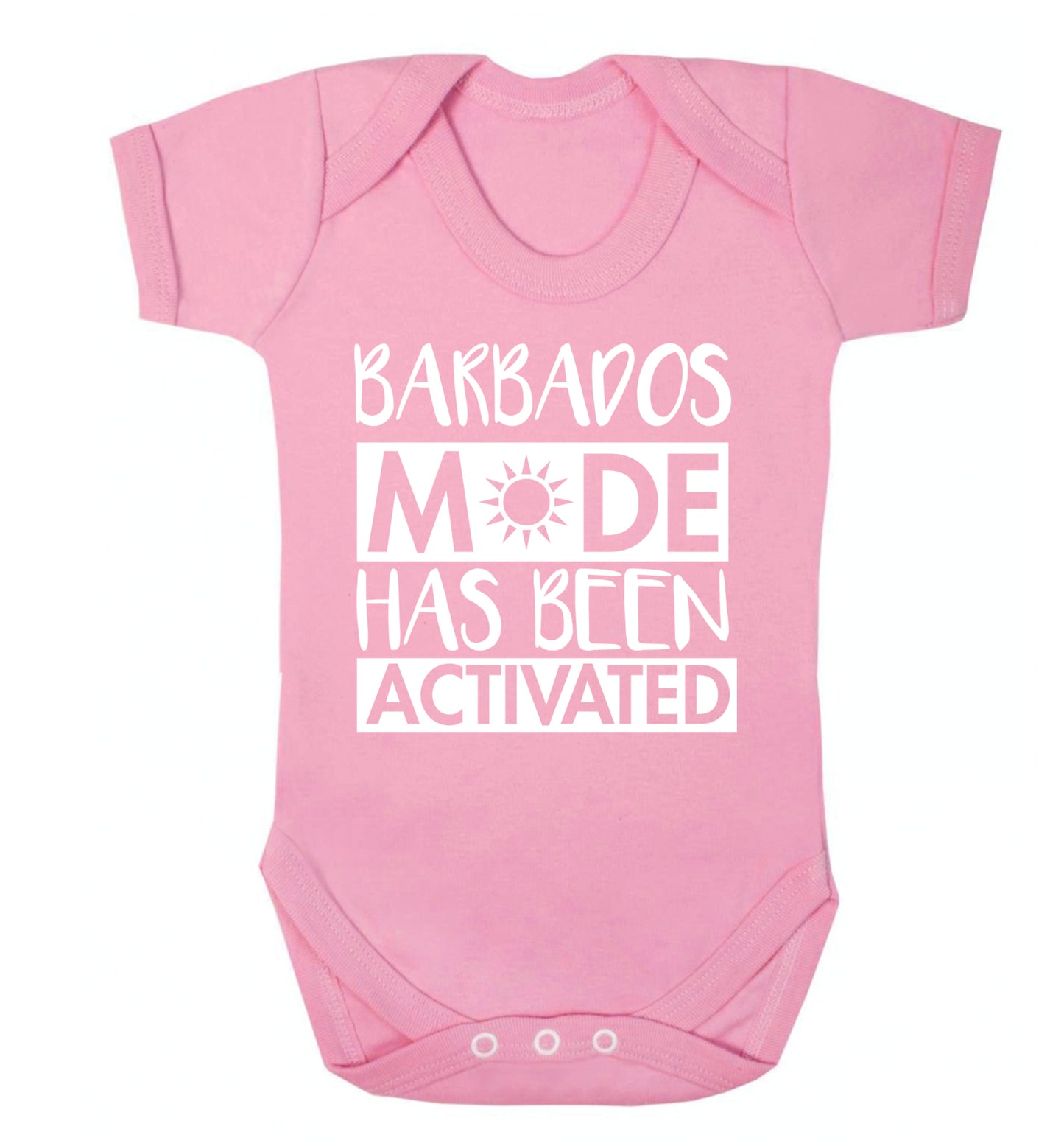 Barbados mode has been activated Baby Vest pale pink 18-24 months
