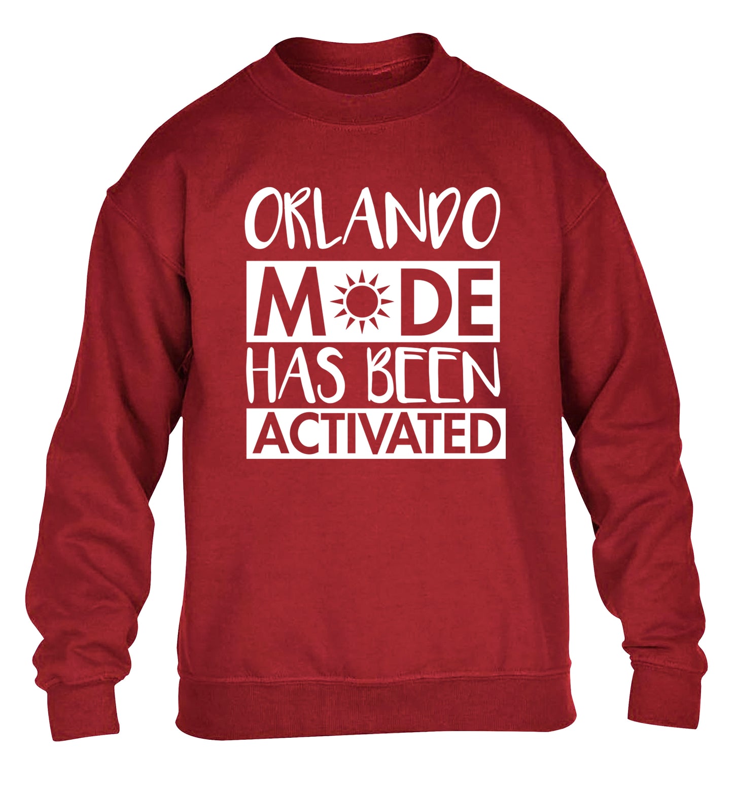 Orlando mode has been activated children's grey sweater 12-13 Years