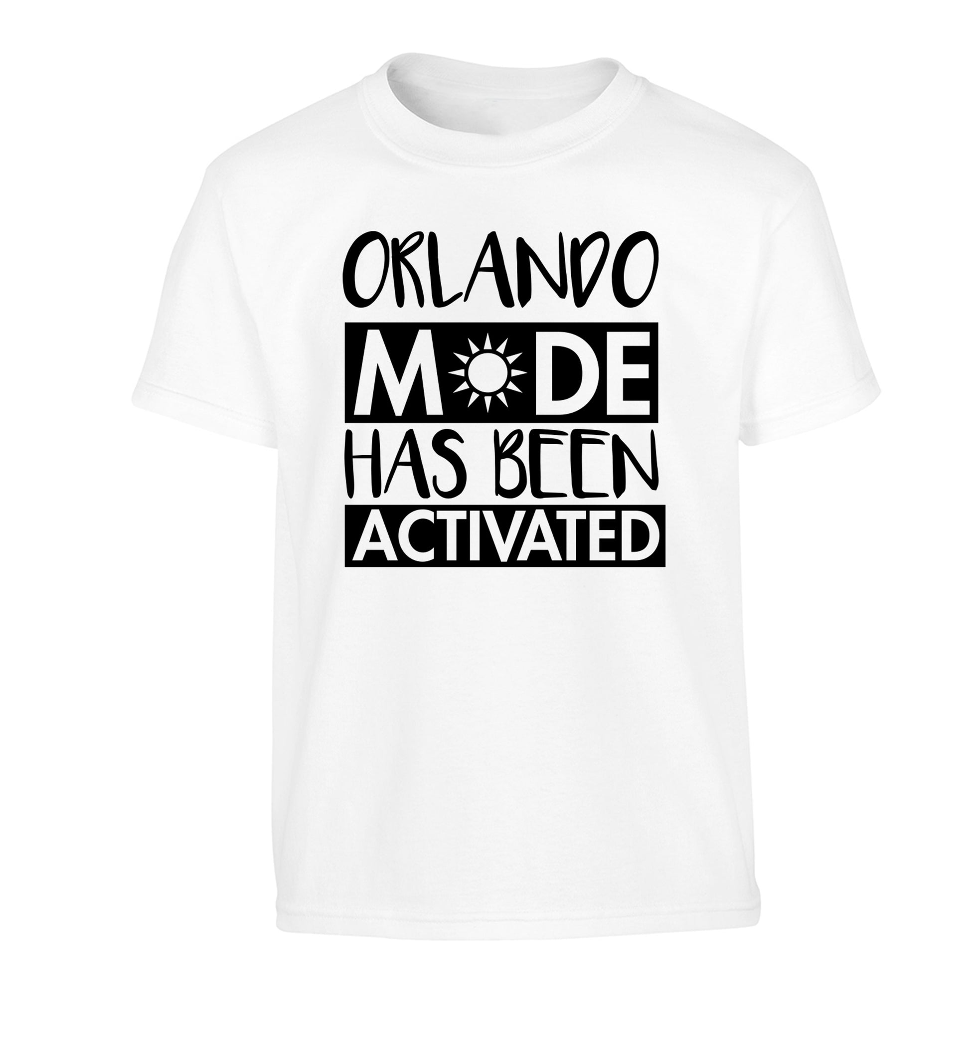 Orlando mode has been activated Children's white Tshirt 12-13 Years