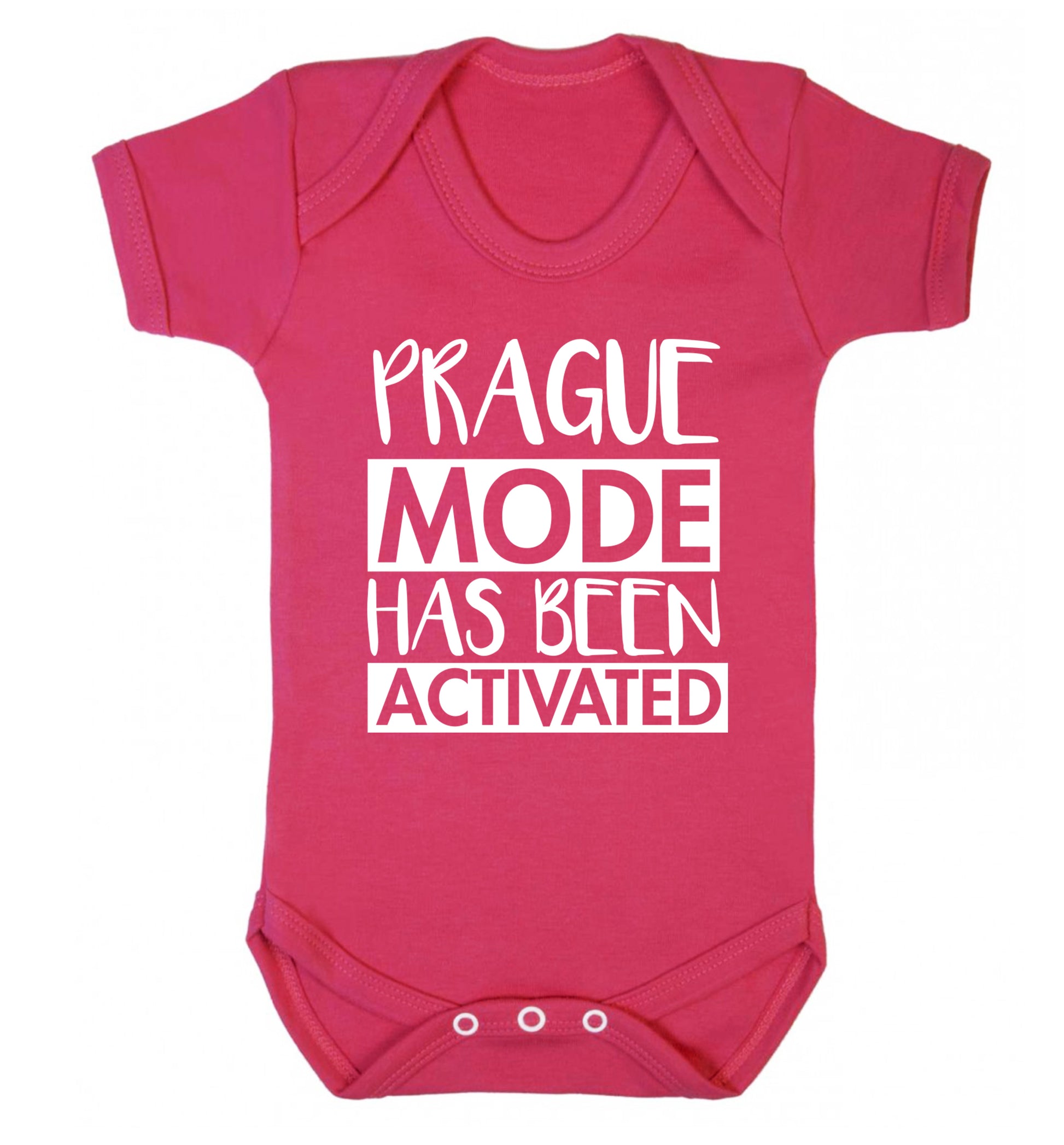 Prague mode has been activated Baby Vest dark pink 18-24 months