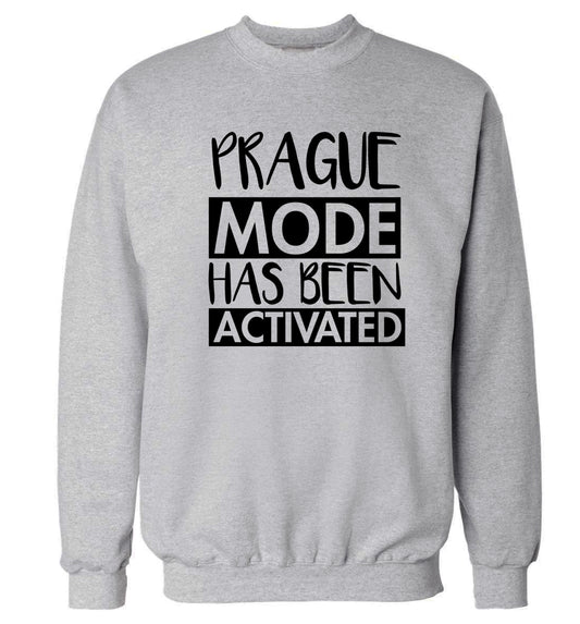 Prague mode has been activated Adult's unisex grey Sweater 2XL