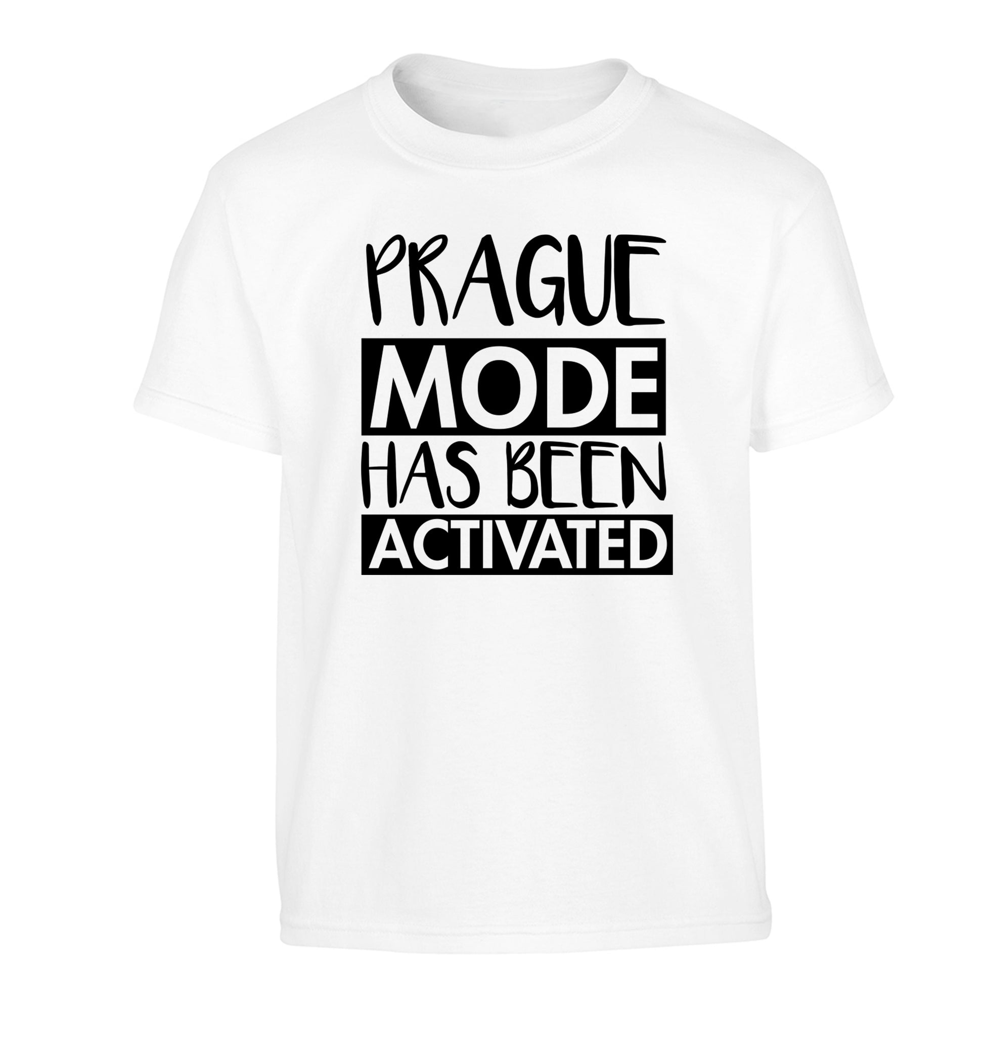 Prague mode has been activated Children's white Tshirt 12-13 Years