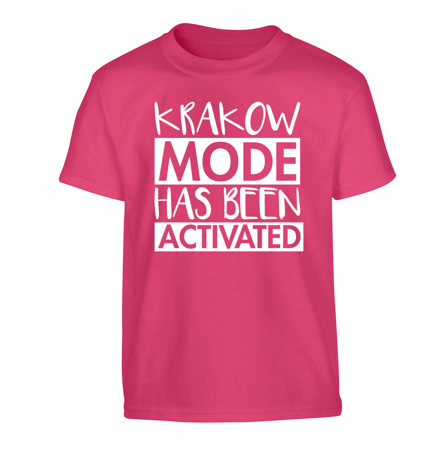 Krakow mode has been activated Children's pink Tshirt 12-13 Years