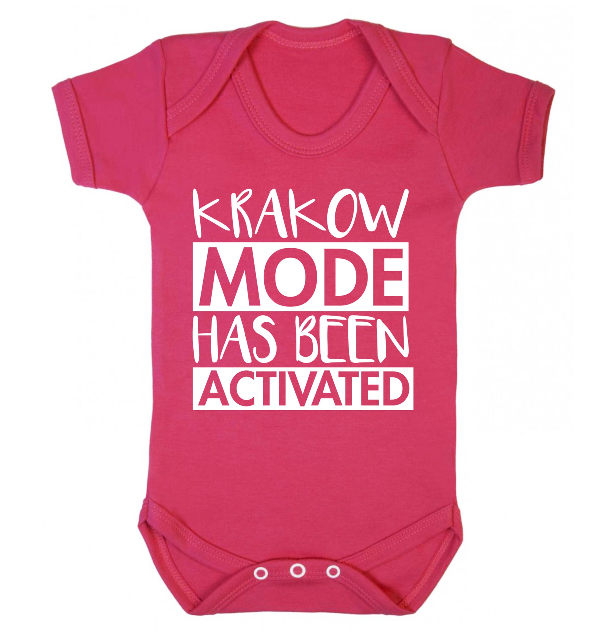 Krakow mode has been activated Baby Vest dark pink 18-24 months