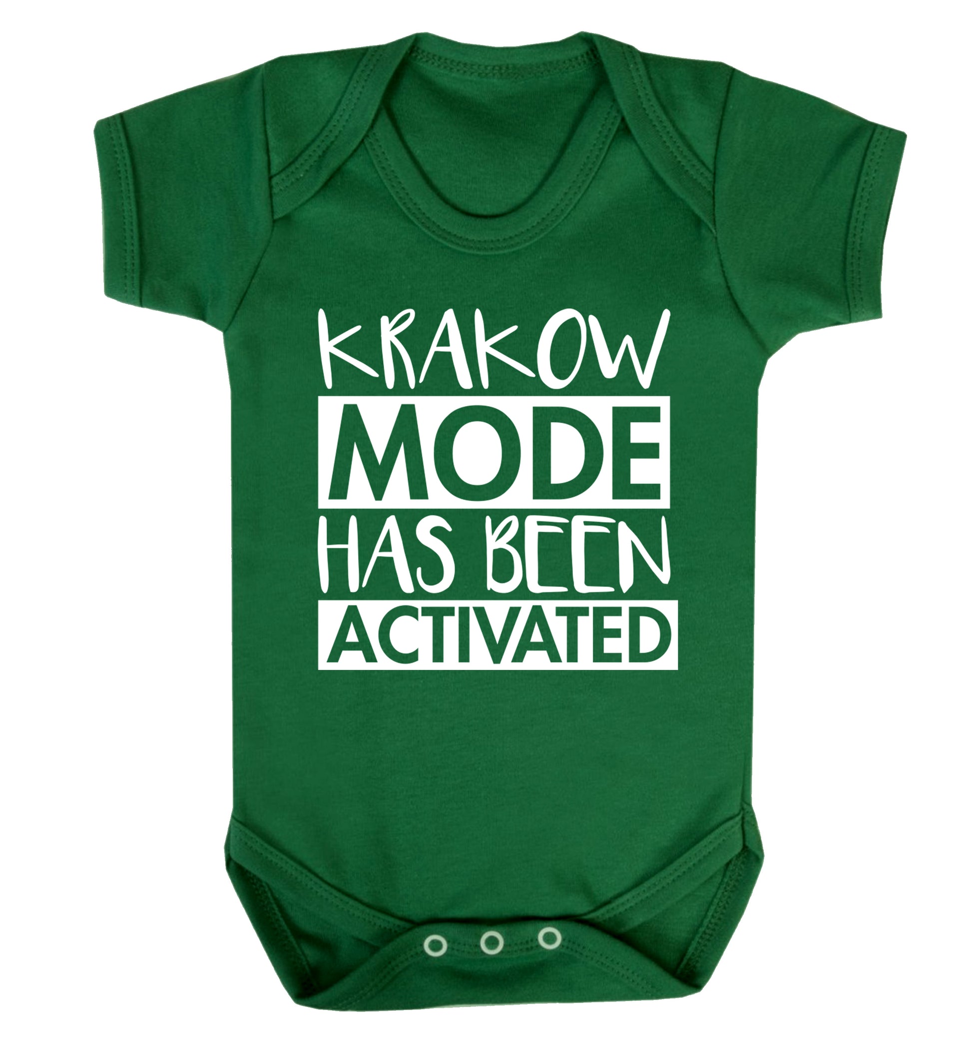 Krakow mode has been activated Baby Vest green 18-24 months