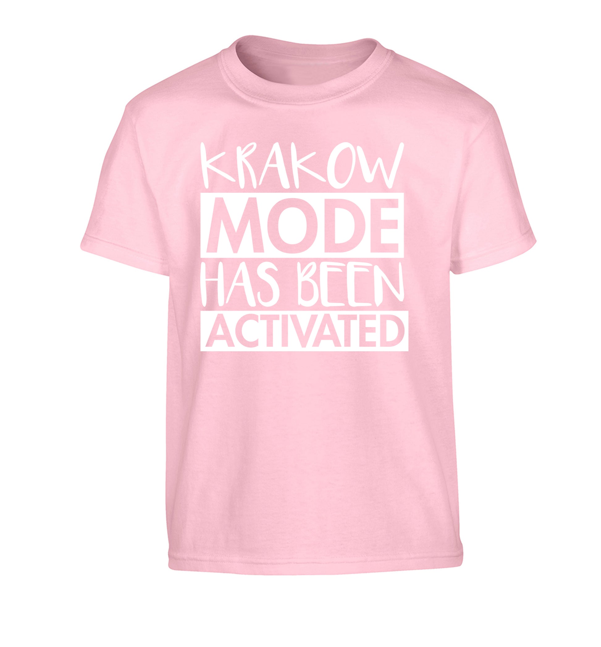 Krakow mode has been activated Children's light pink Tshirt 12-13 Years