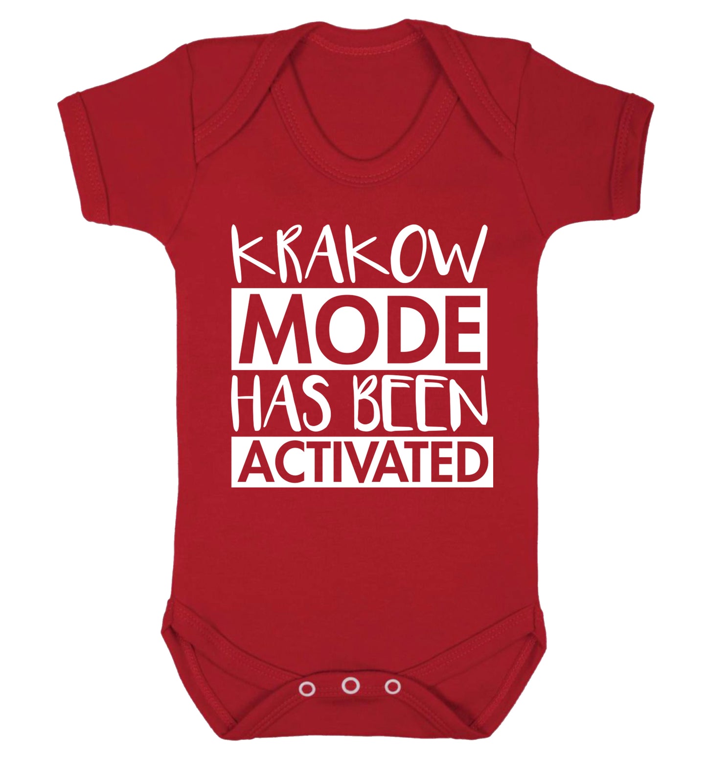 Krakow mode has been activated Baby Vest red 18-24 months