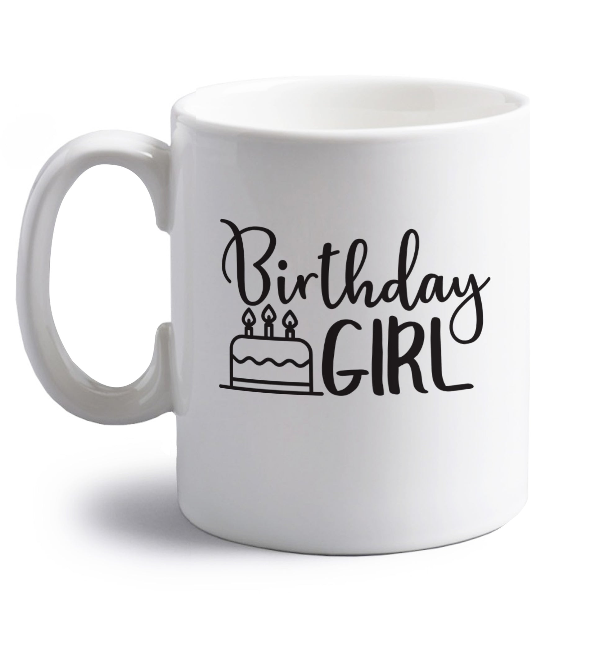 Birthday Boy right handed white ceramic mug 