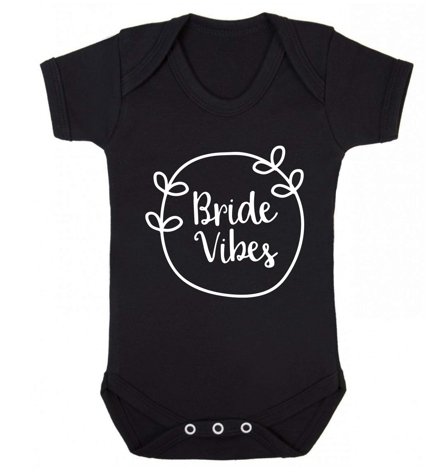 Bride Vibes Baby Vest black 18-24 months