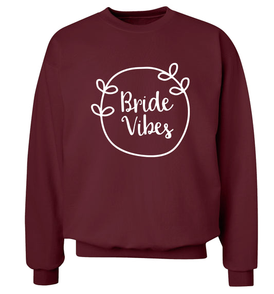Bride Vibes Adult's unisex maroon Sweater 2XL