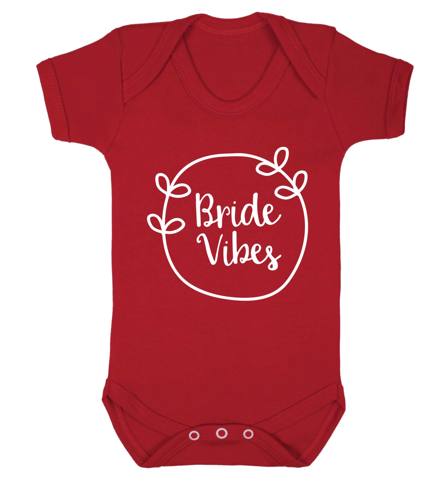 Bride Vibes Baby Vest red 18-24 months