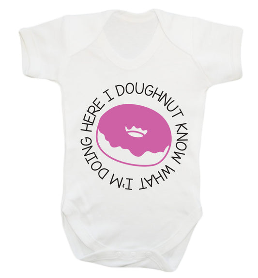 I doughnut know what I'm doing here Baby Vest white 18-24 months