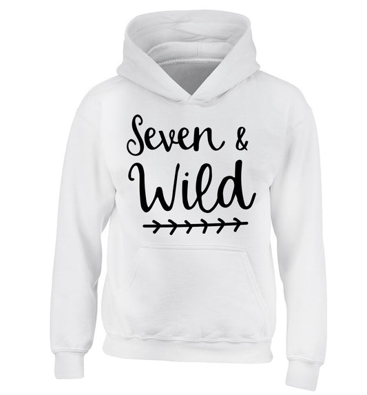 Seven and wild children's white hoodie 12-13 Years
