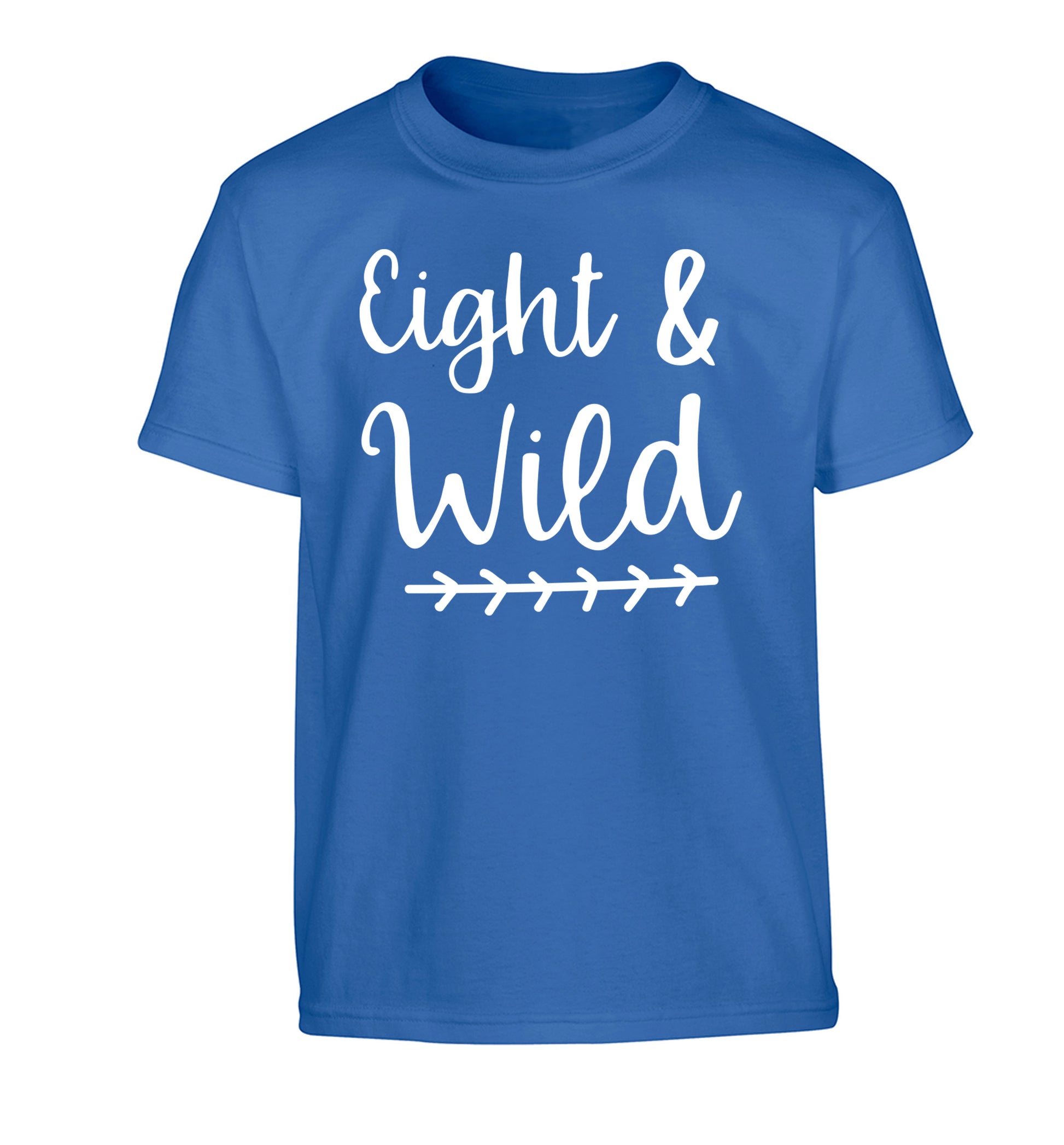 Eight and wild Children's blue Tshirt 12-13 Years