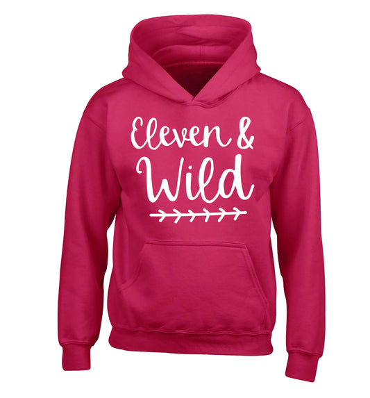 Eleven and wild children's pink hoodie 12-13 Years