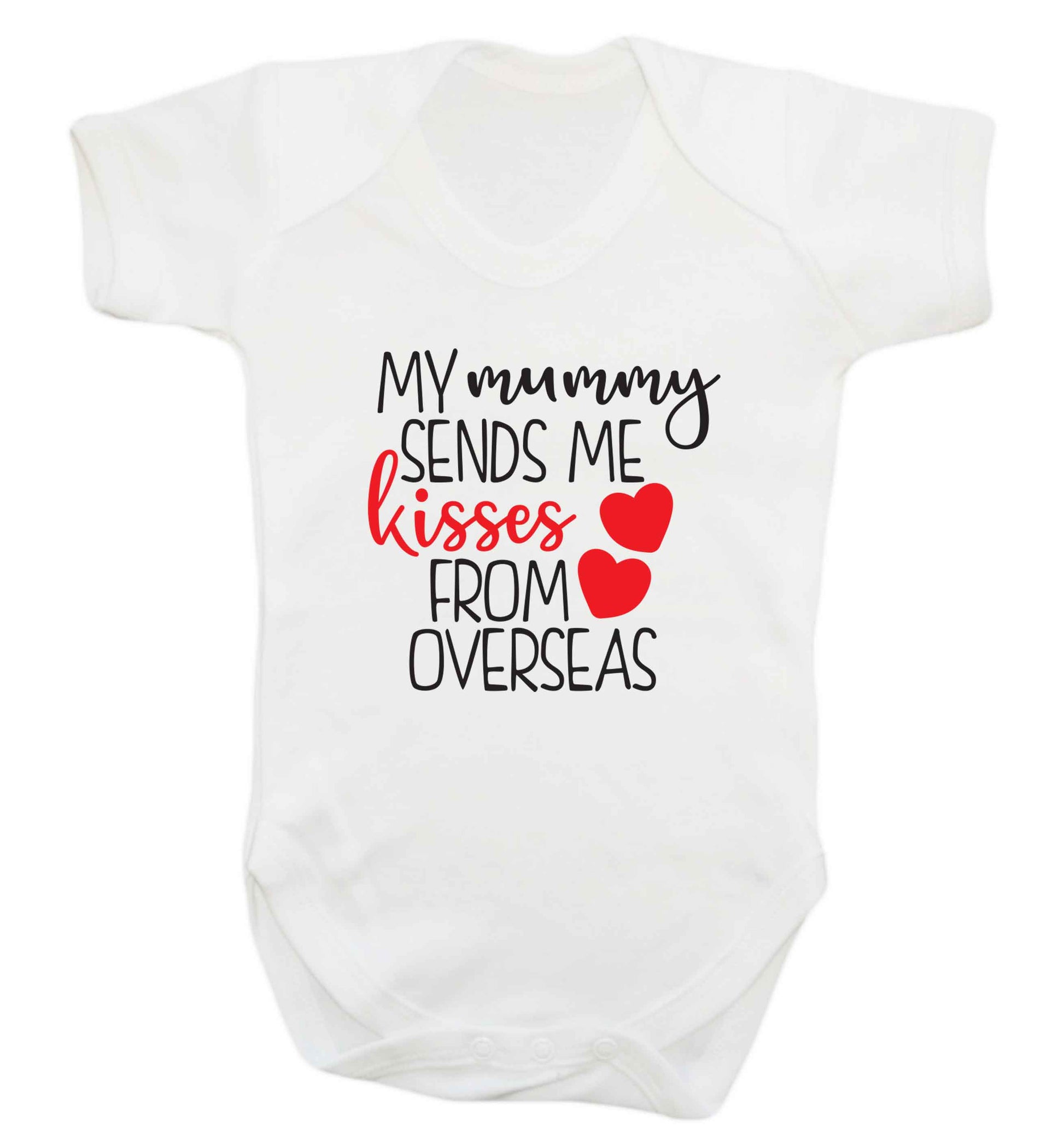 My mummy sends me kisses from overseas baby vest white 18-24 months