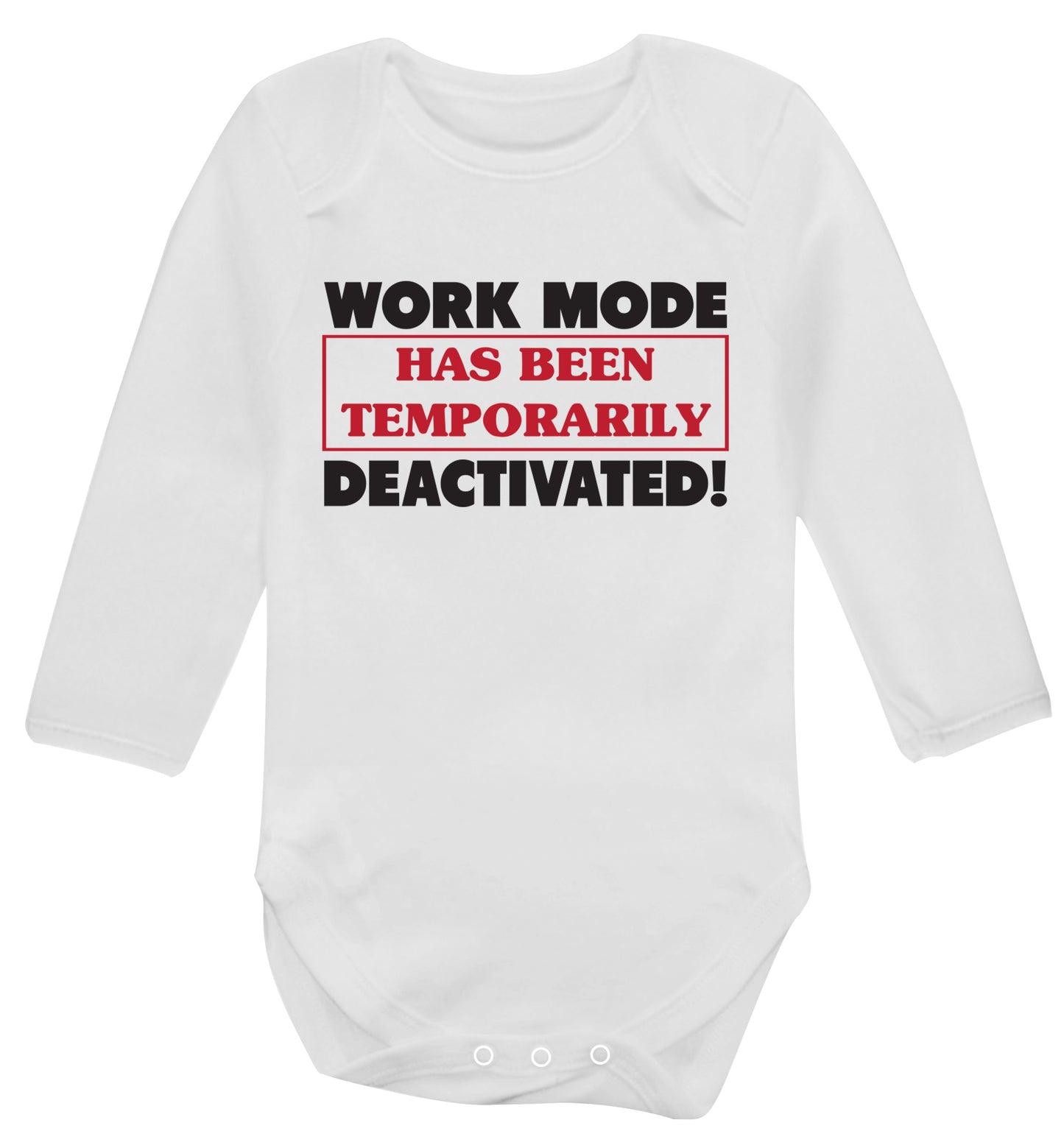 Work mode has now been temporarily deactivated Baby Vest long sleeved white 6-12 months