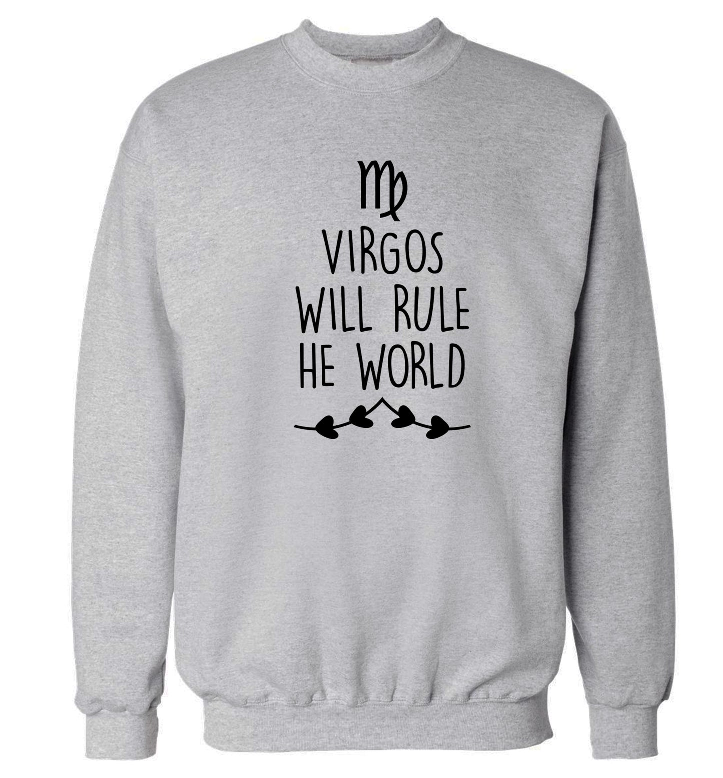Virgos will rule the world Adult's unisex grey Sweater 2XL