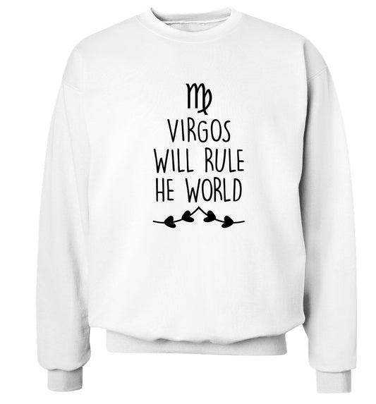 Virgos will rule the world Adult's unisex white Sweater 2XL