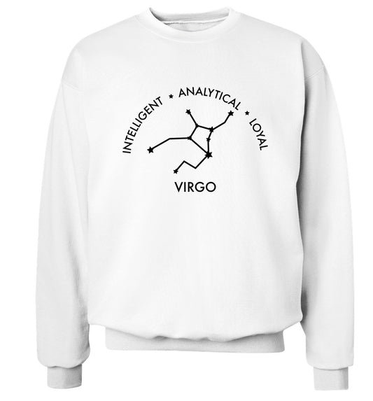 Virgo: Intelligent, Analytical, Loyal Adult's unisex white Sweater 2XL