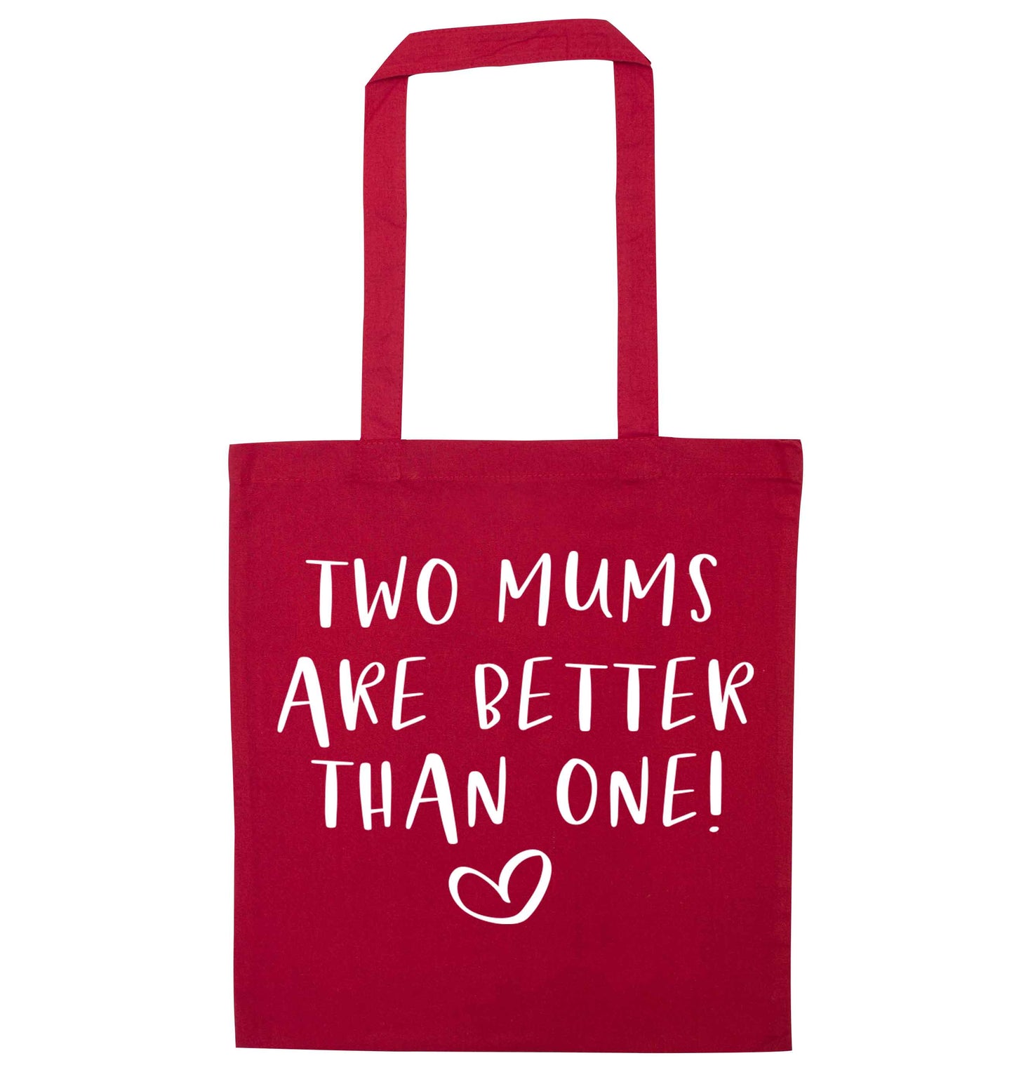 Two mums are better than one red tote bag