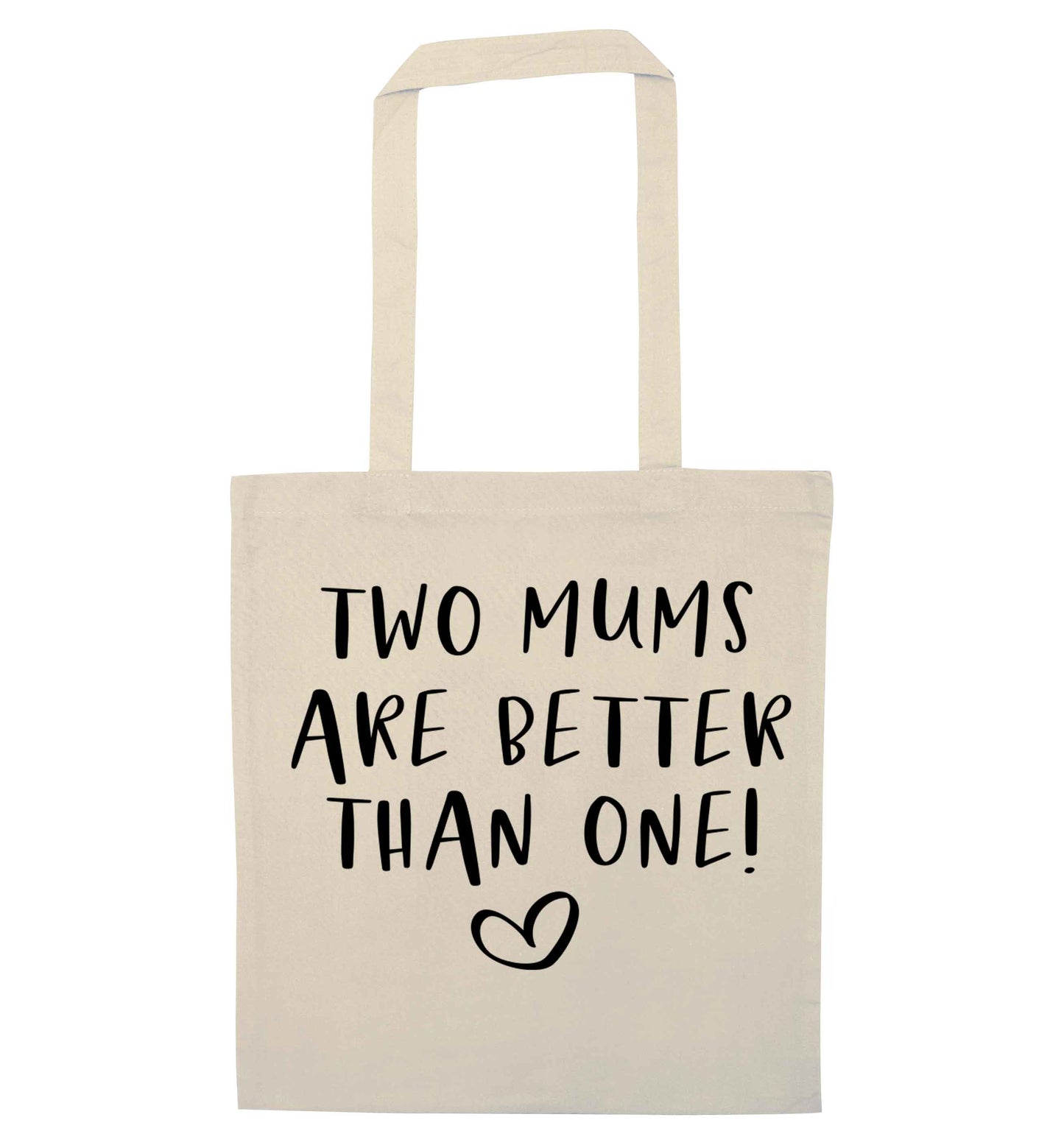 Two mums are better than one natural tote bag