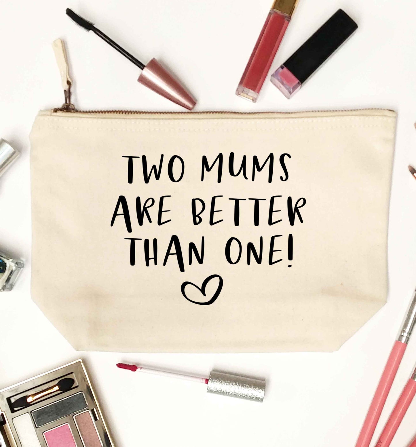 Two mums are better than one natural makeup bag