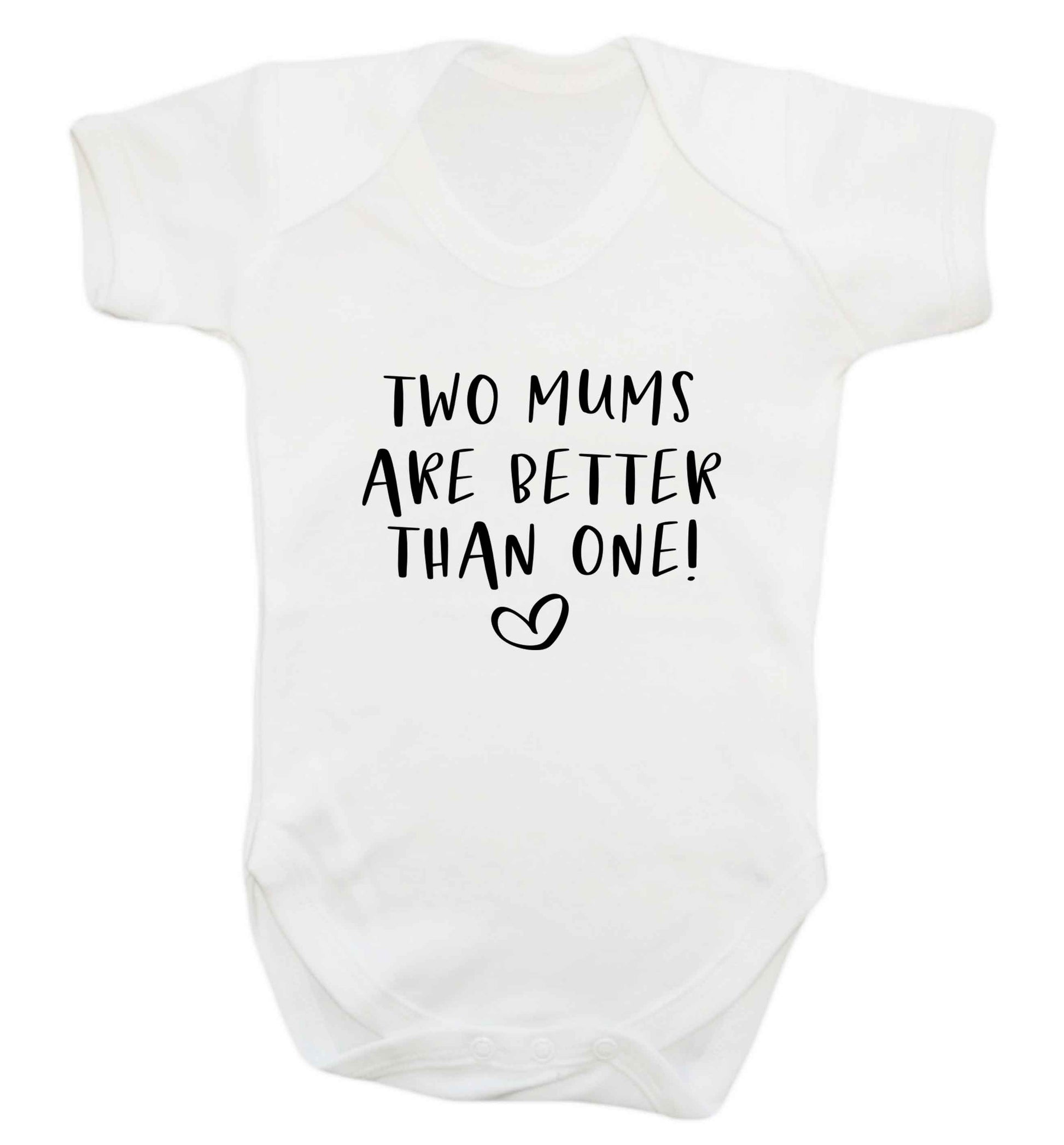 Two mums are better than one baby vest white 18-24 months